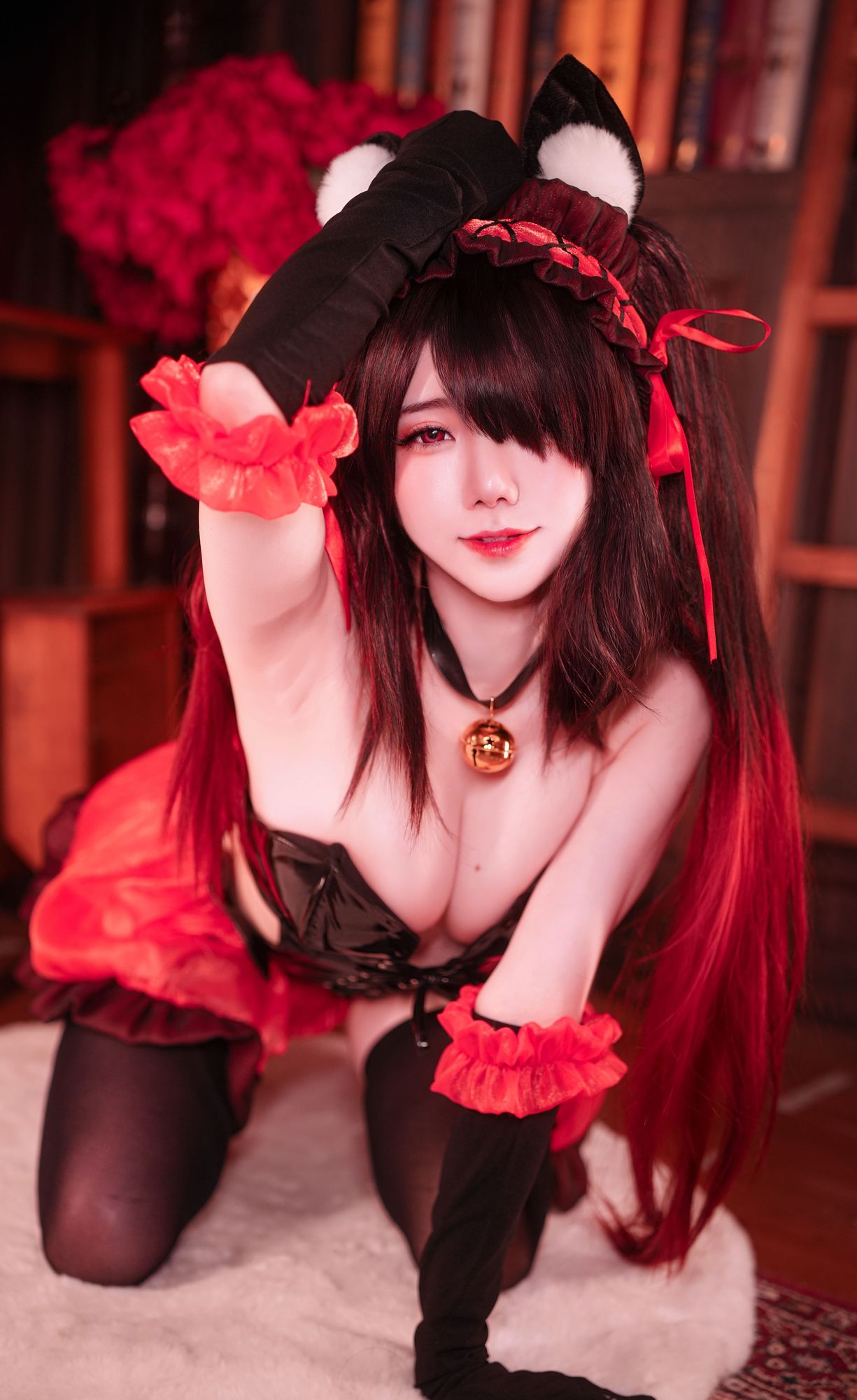 No.085 - Kurumi Cat Bunny Girl [22P]-coswz-cos王者