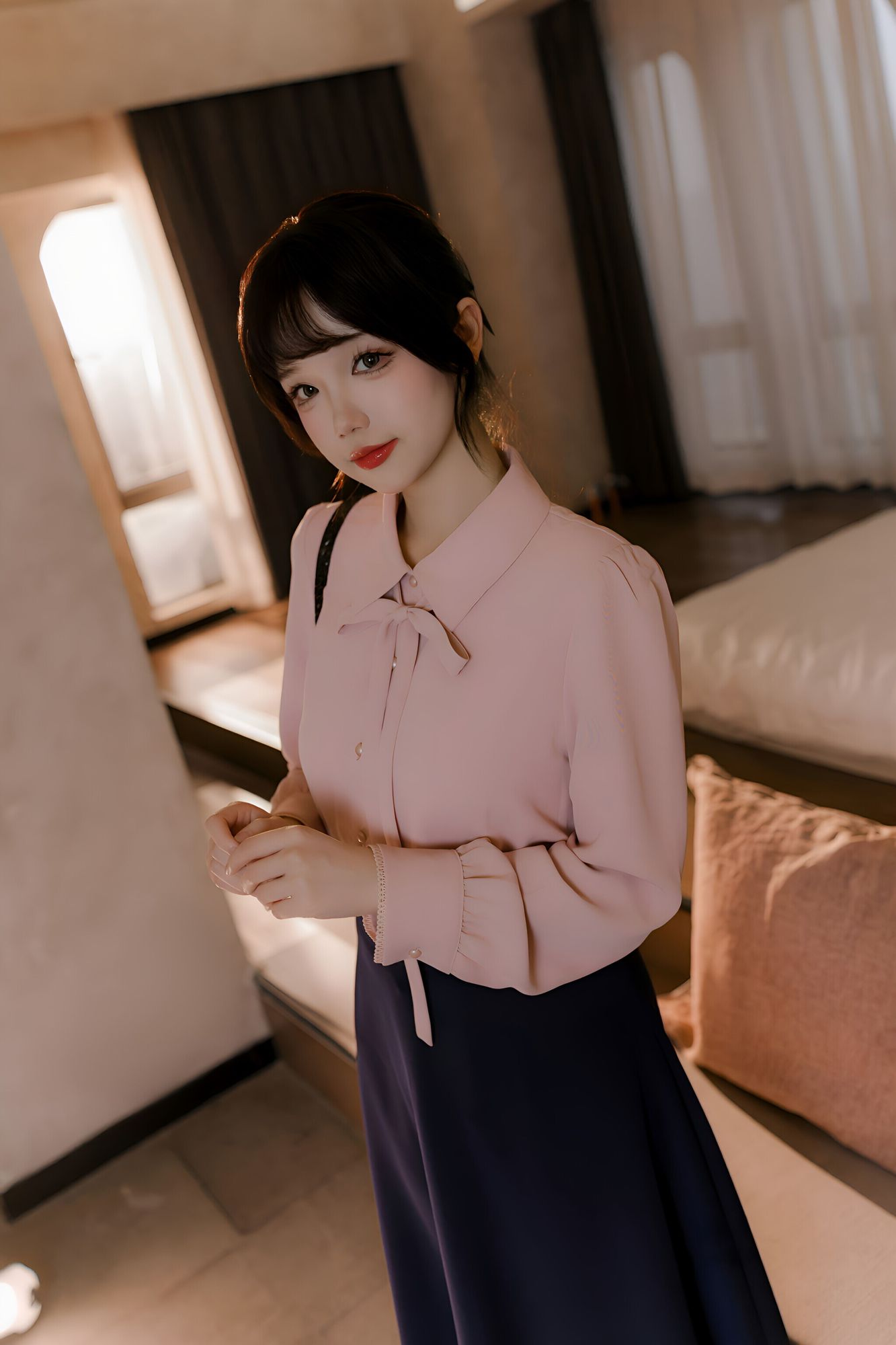 图片[2]-No.089 – 肉丝通勤OL [71P 1V]-coswz-cos王者