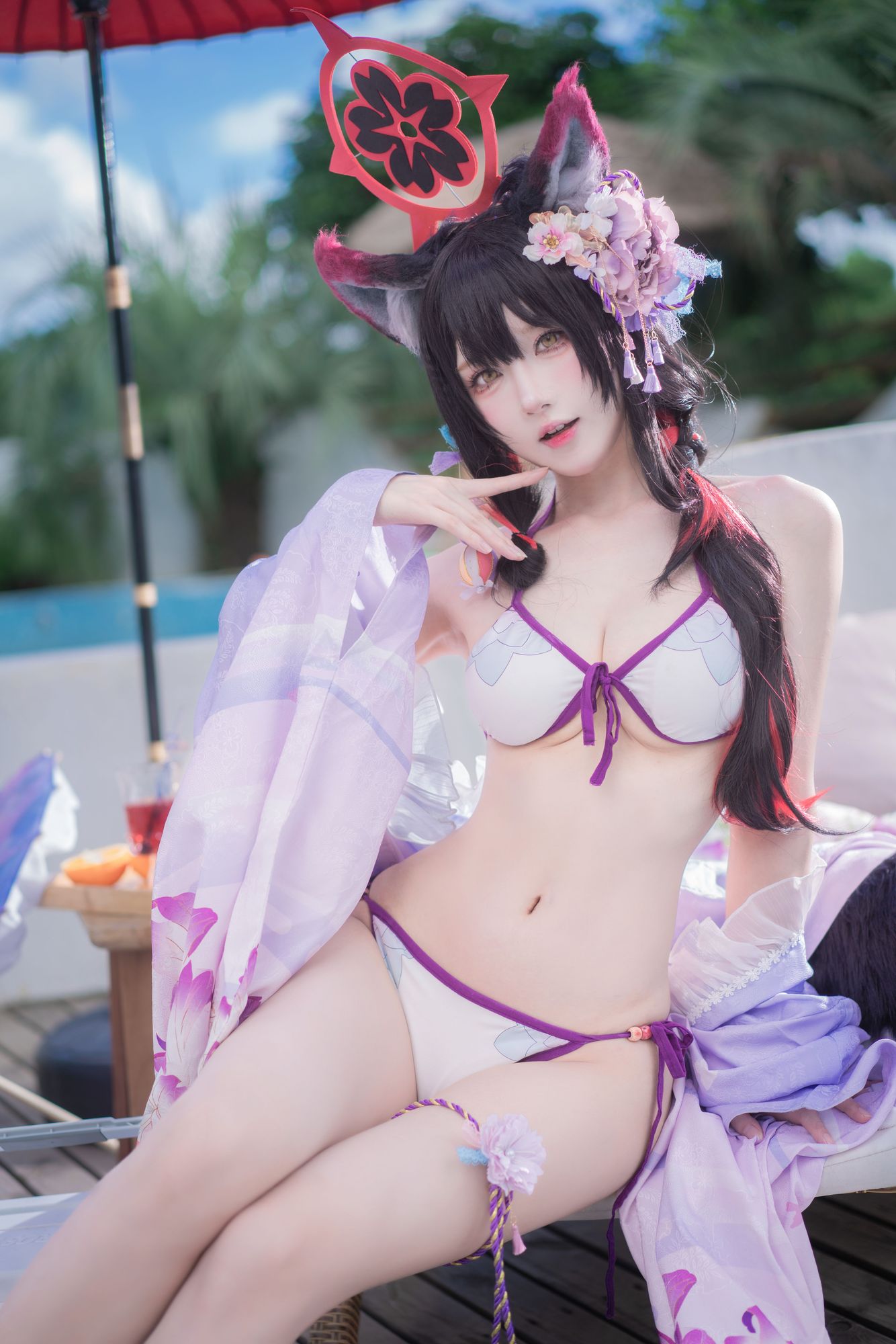 图片[2]-No.107 – 蔚蓝档案 狐坂若藻 水着 [32P]-coswz-cos王者