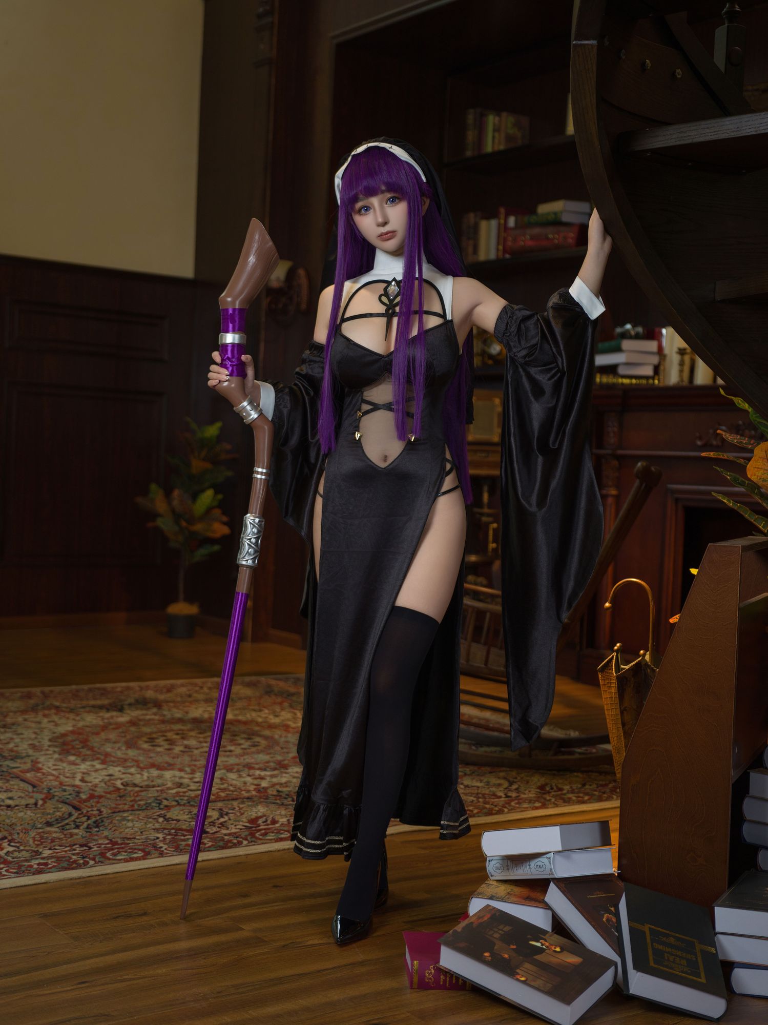 图片[4]-No.125 – 葬送的芙莉莲 黑菲伦 [88P]-coswz-cos王者