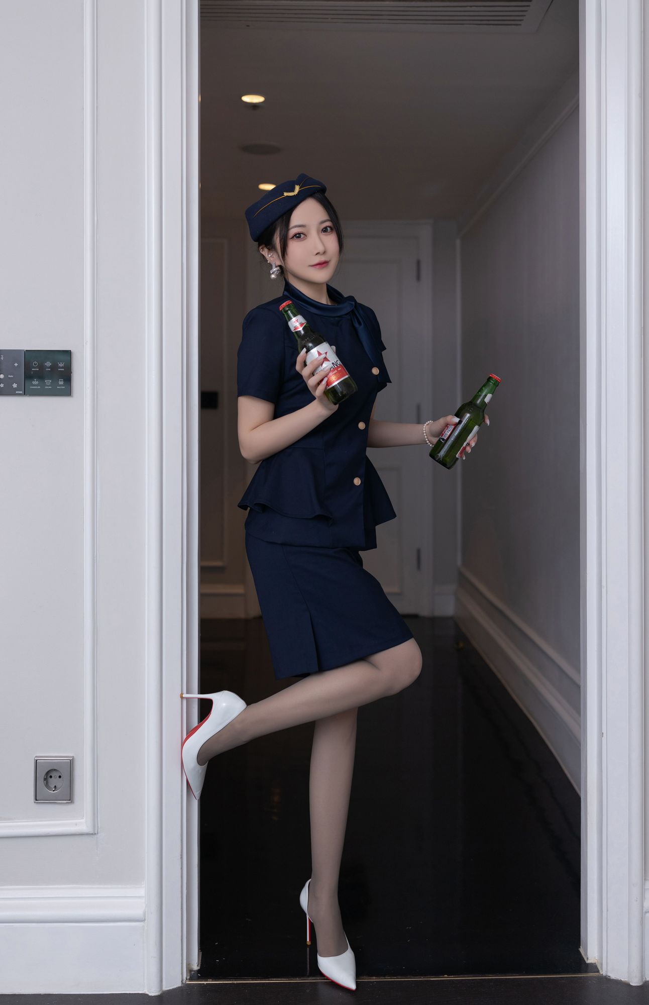 图片[3]-No.182 – 空姐制服 [120P]-coswz-cos王者