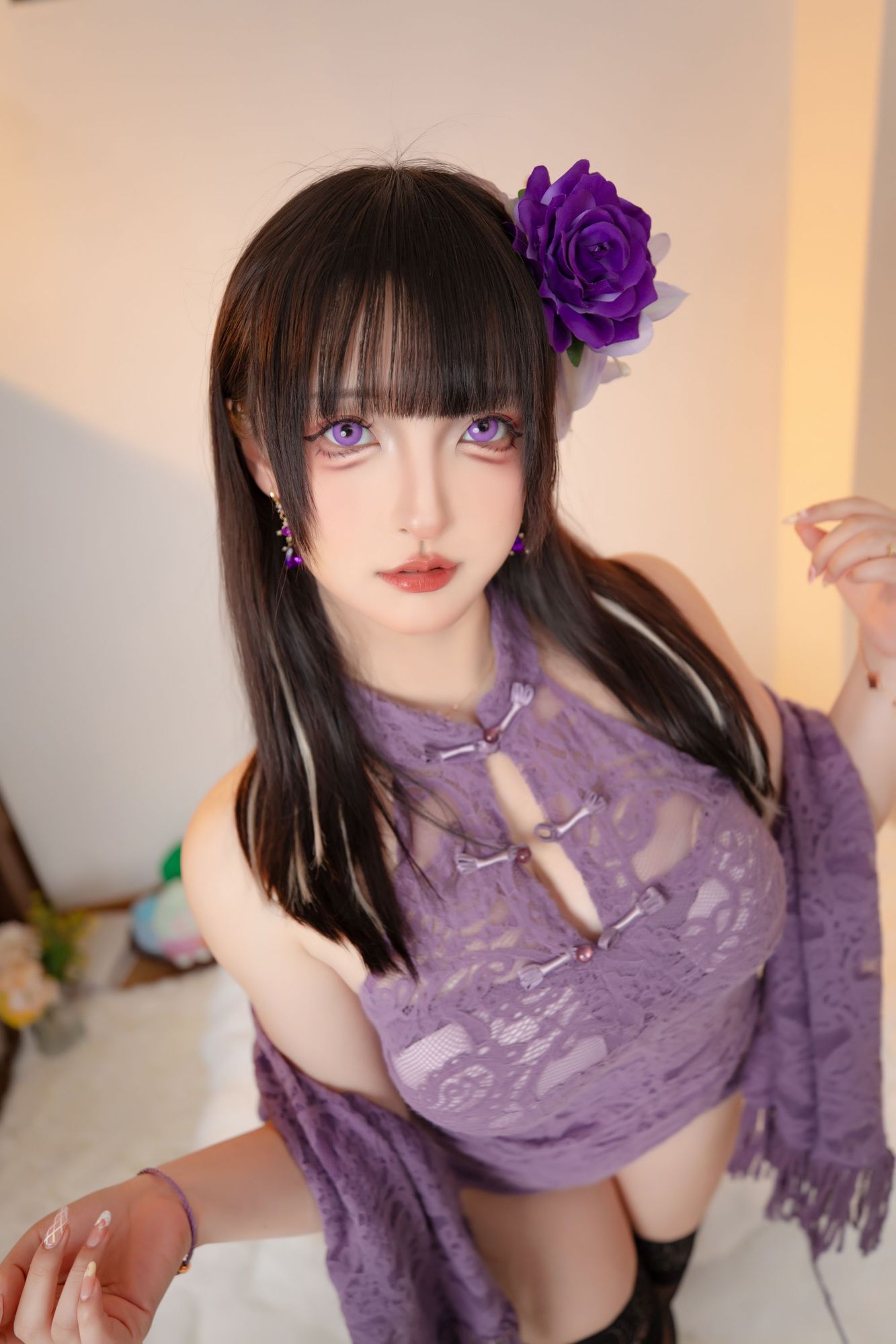 图片[4]-No.206 – 紫色心情 [75P 2V]-coswz-cos王者