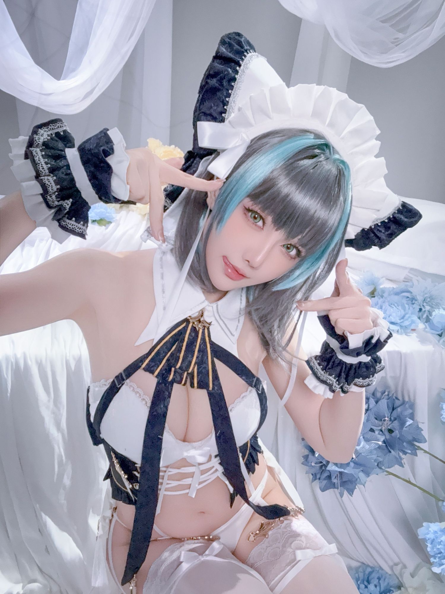 No.282 - 2025年08月计划E 碧蓝航线 柴郡内衣 [55P 1V]-coswz-cos王者