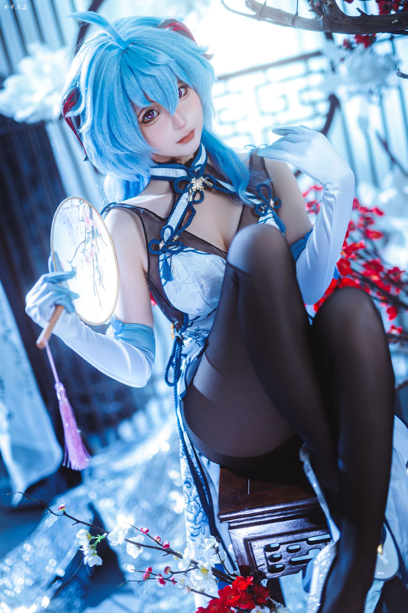 No.313 - 2024年会员 原神 甘雨 旗袍 [27P]-coswz-cos王者