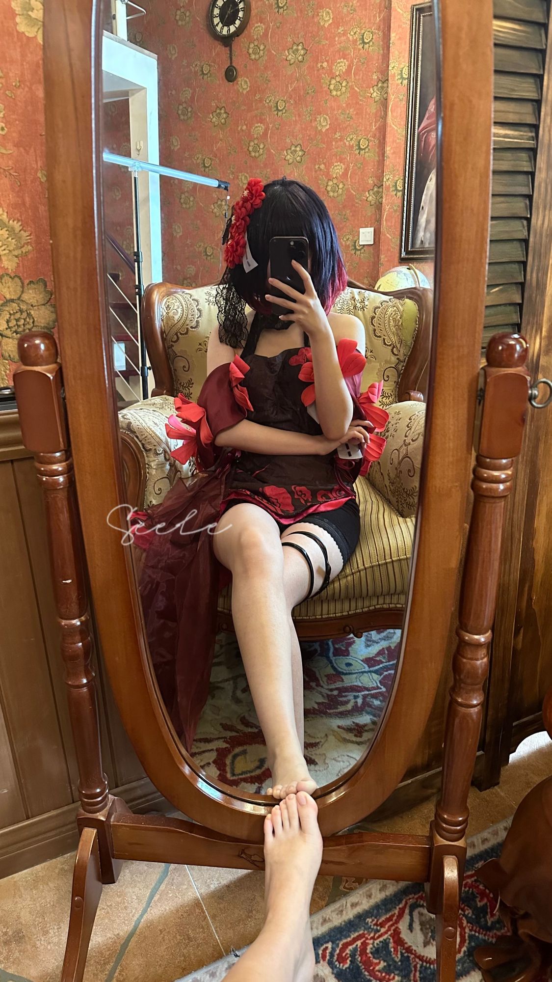 图片[5]-No.001 – 黑希旗袍物语 [61P 8V]-coswz-cos王者