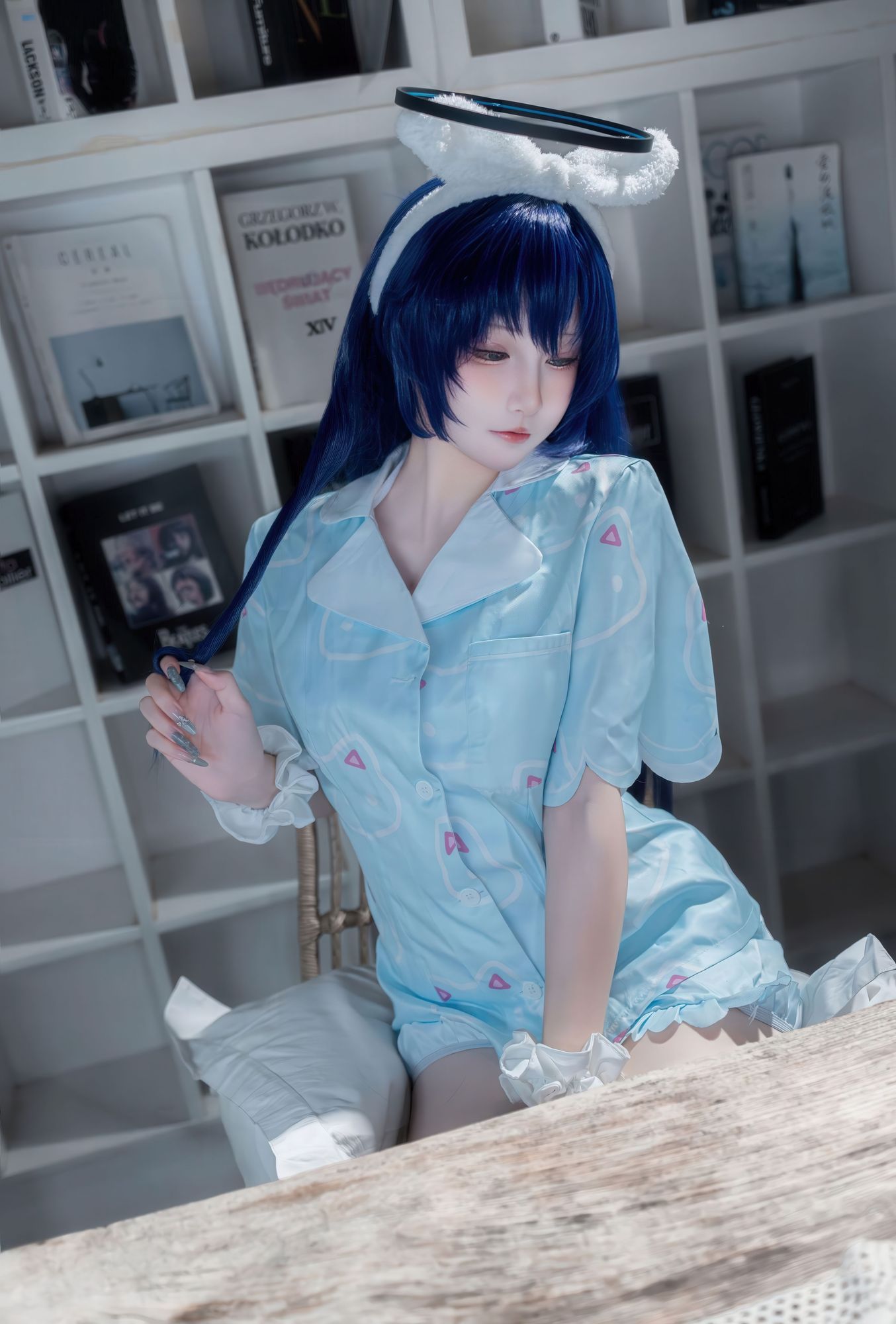 图片[2]-No.014 – 蔚蓝档案 早濑优香 睡衣 [35P]-coswz-cos王者