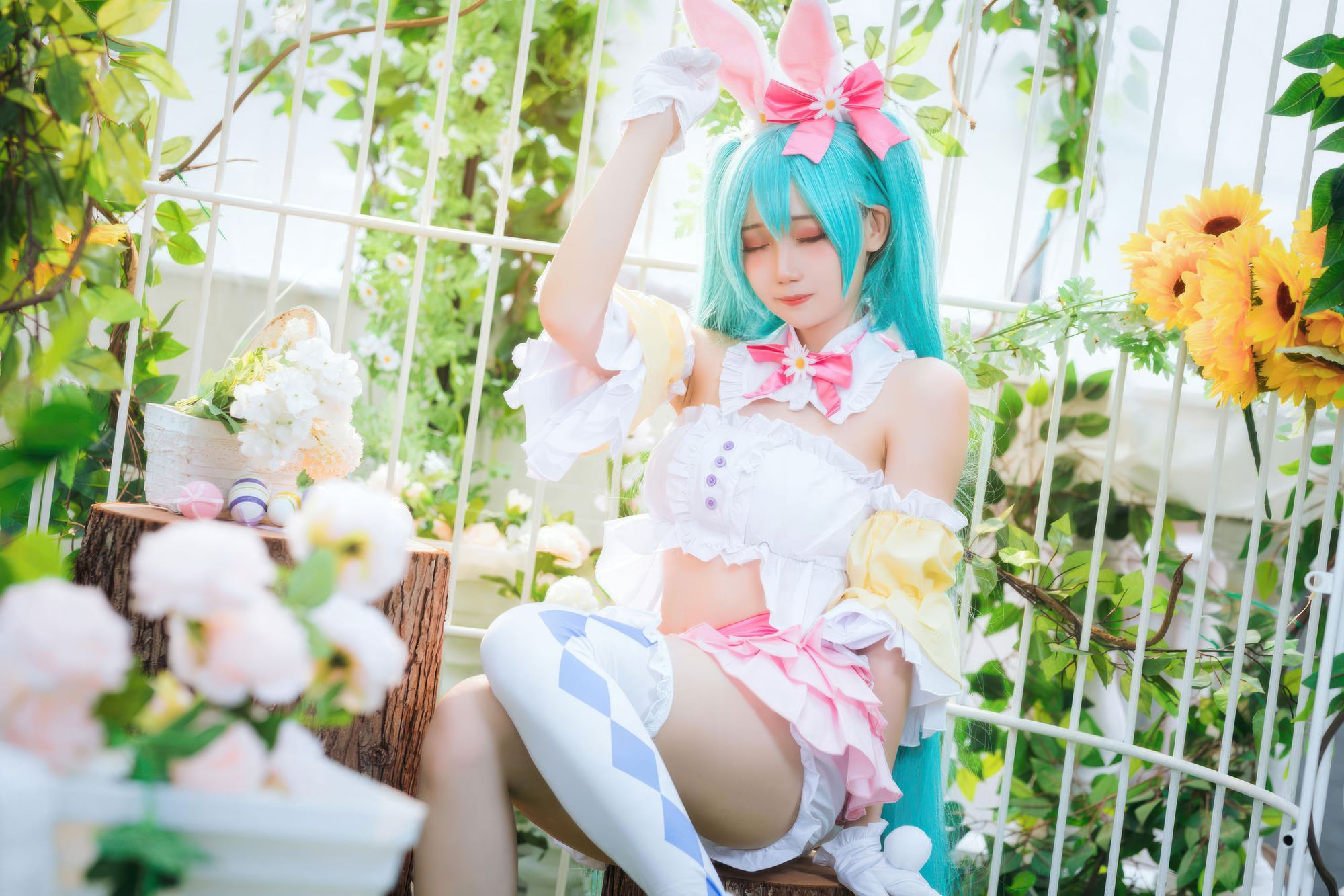 图片[2]-No.051 – 初音未来 复活节兔子 [22P]-coswz-cos王者