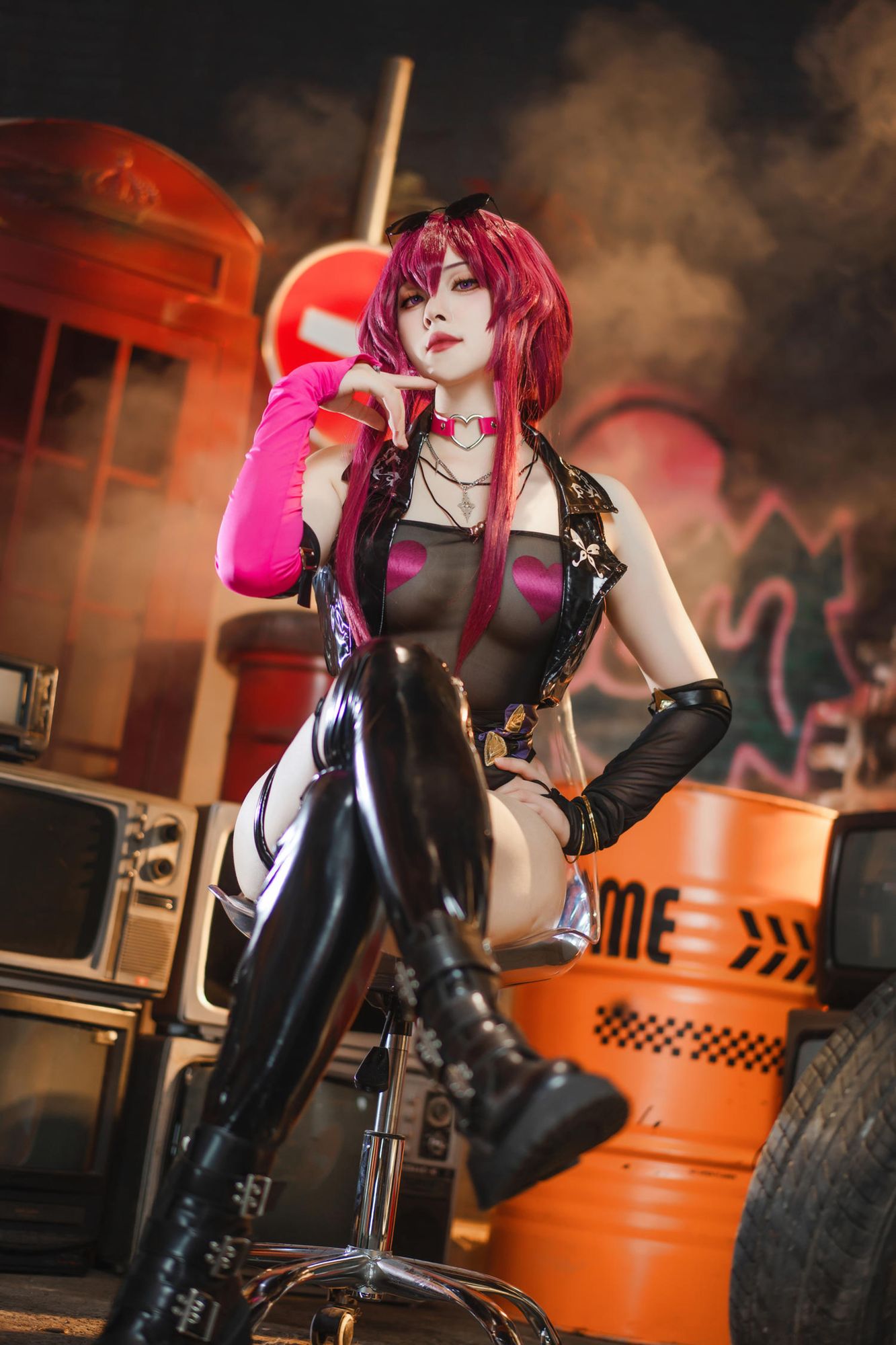 图片[3]-No.085 – 崩坏·星穹铁道 卡芙卡 朋克同人 [60P]-coswz-cos王者