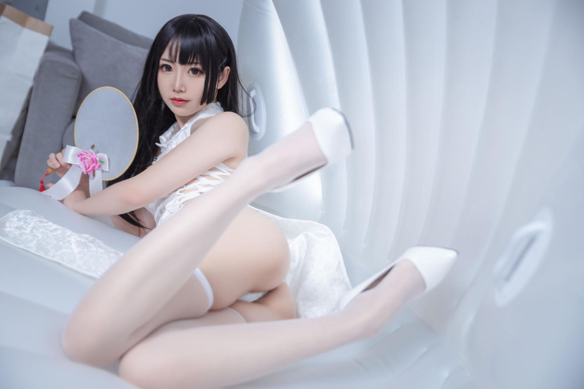 图片[6]-No.152 – 白色旗袍 [60P]-coswz-cos王者