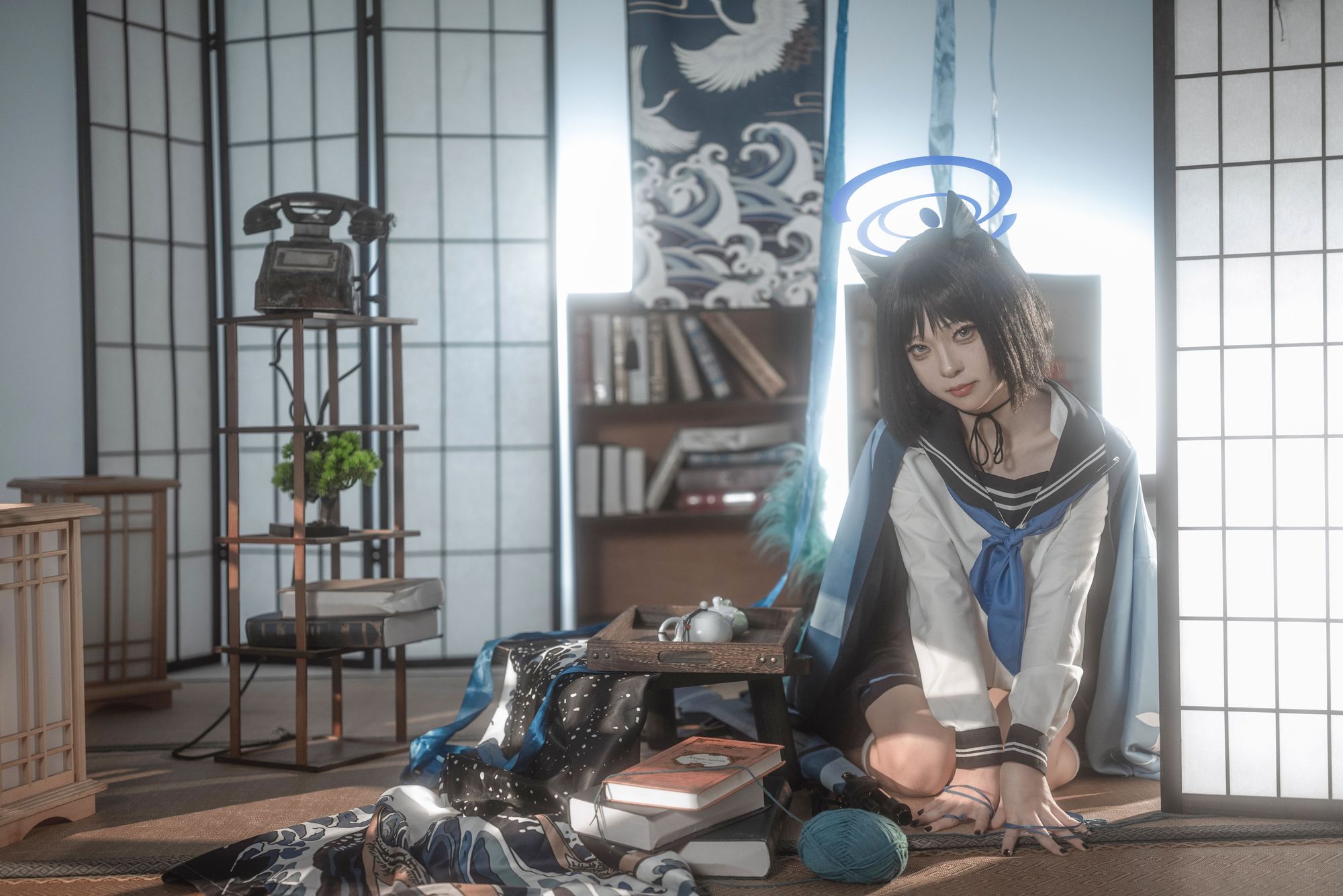 图片[2]-No.525 – 「矢量鱼」蔚蓝档案 桐生桔梗 [28P]-coswz-cos王者