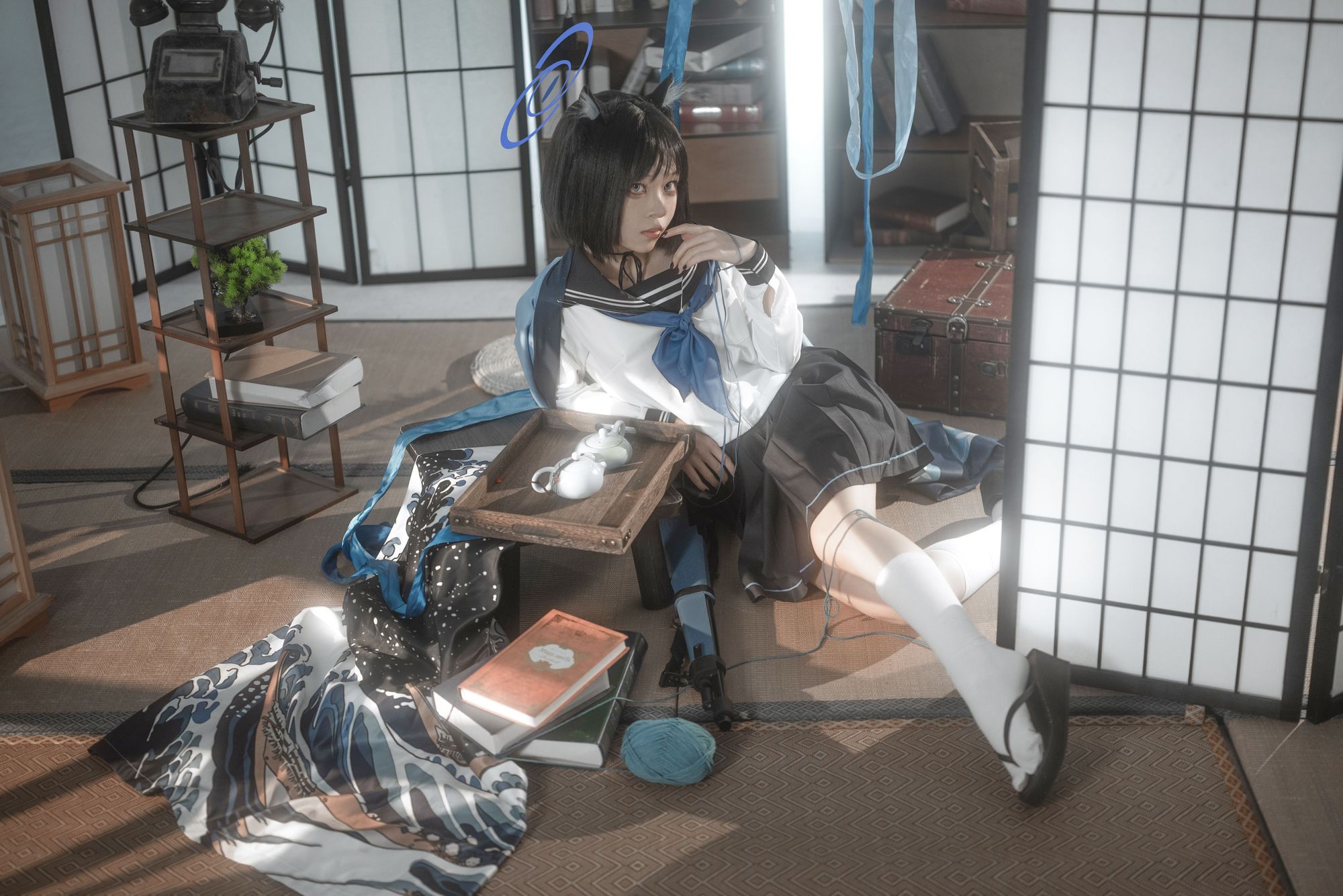 图片[3]-No.525 – 「矢量鱼」蔚蓝档案 桐生桔梗 [28P]-coswz-cos王者