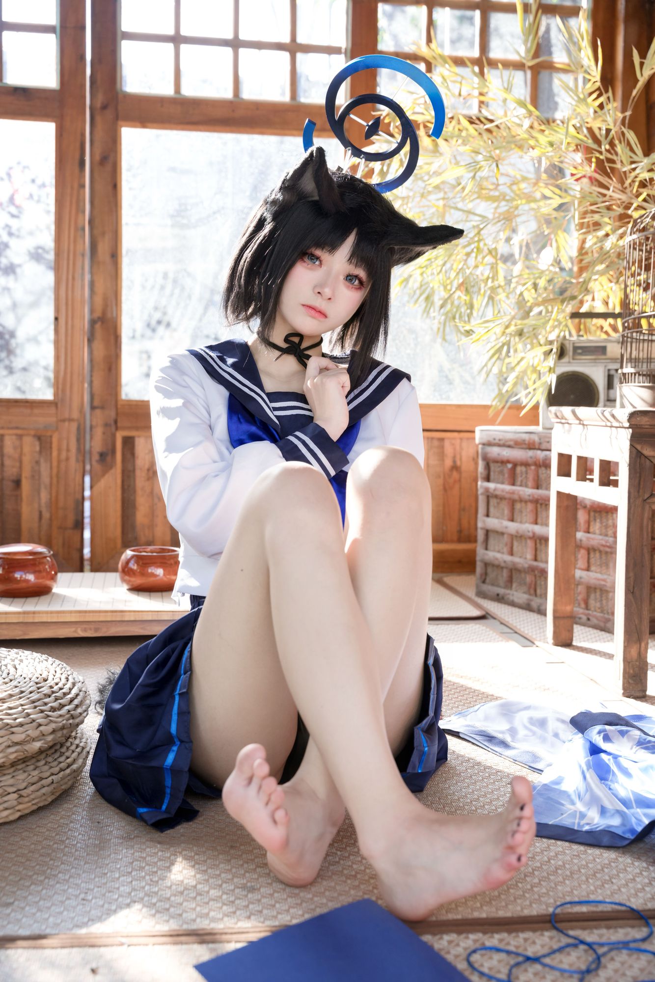 No.581 - 「九柒喵」蔚蓝档案 桐生桔梗 [88P]-coswz-cos王者