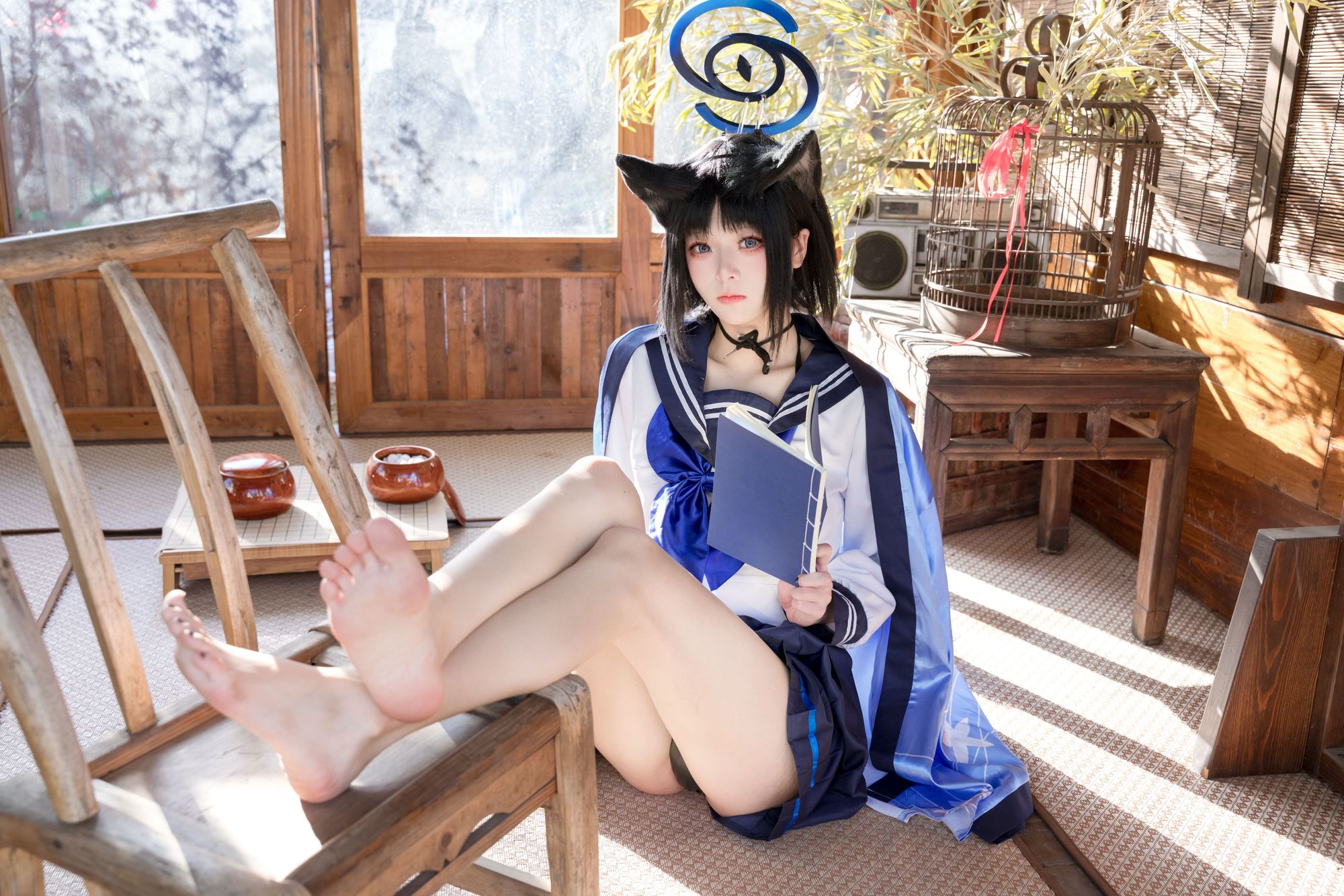 图片[2]-No.581 – 「九柒喵」蔚蓝档案 桐生桔梗 [88P]-coswz-cos王者