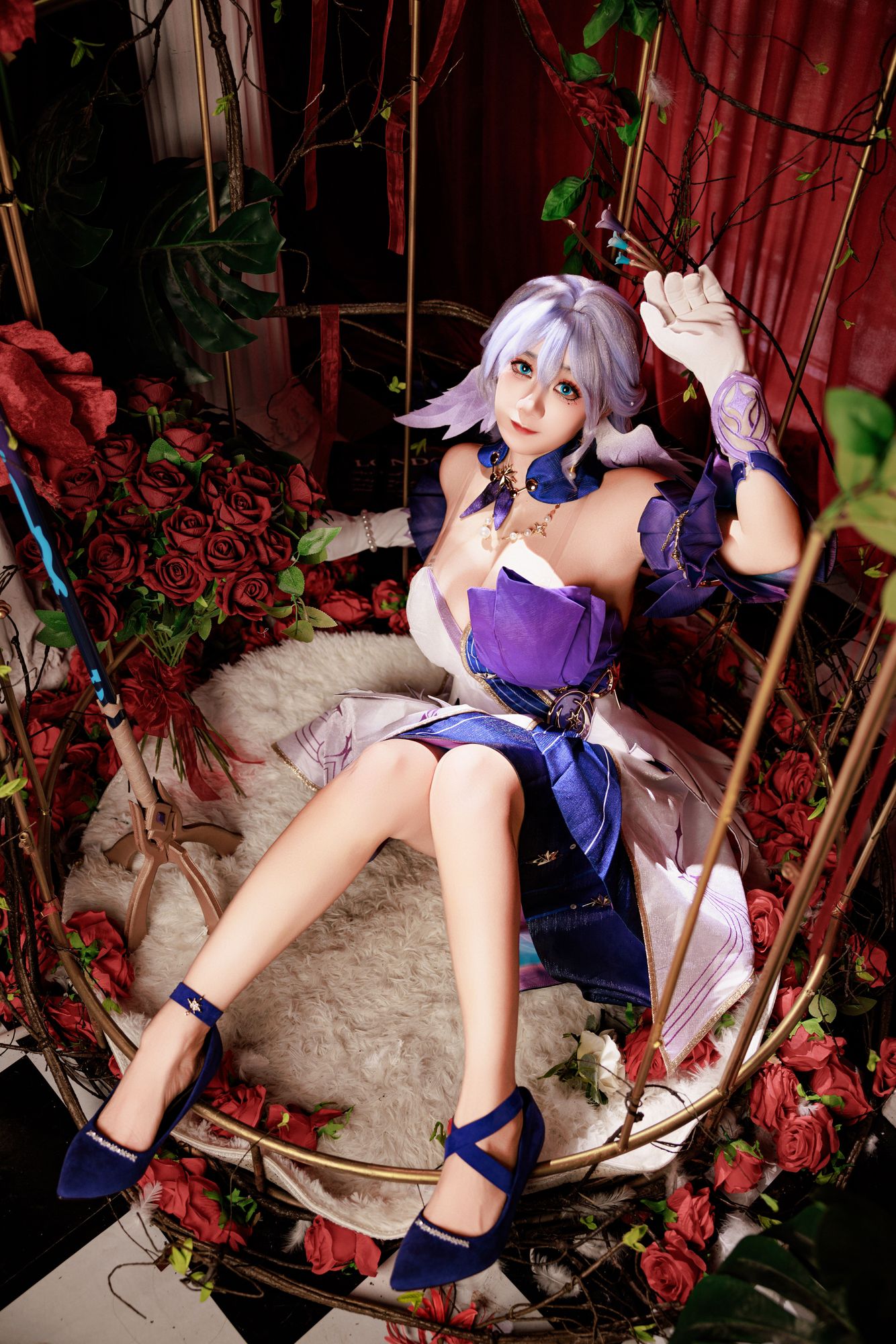 No.595 - 「阿雪雪」知更鸟 [90P 1V]-coswz-cos王者