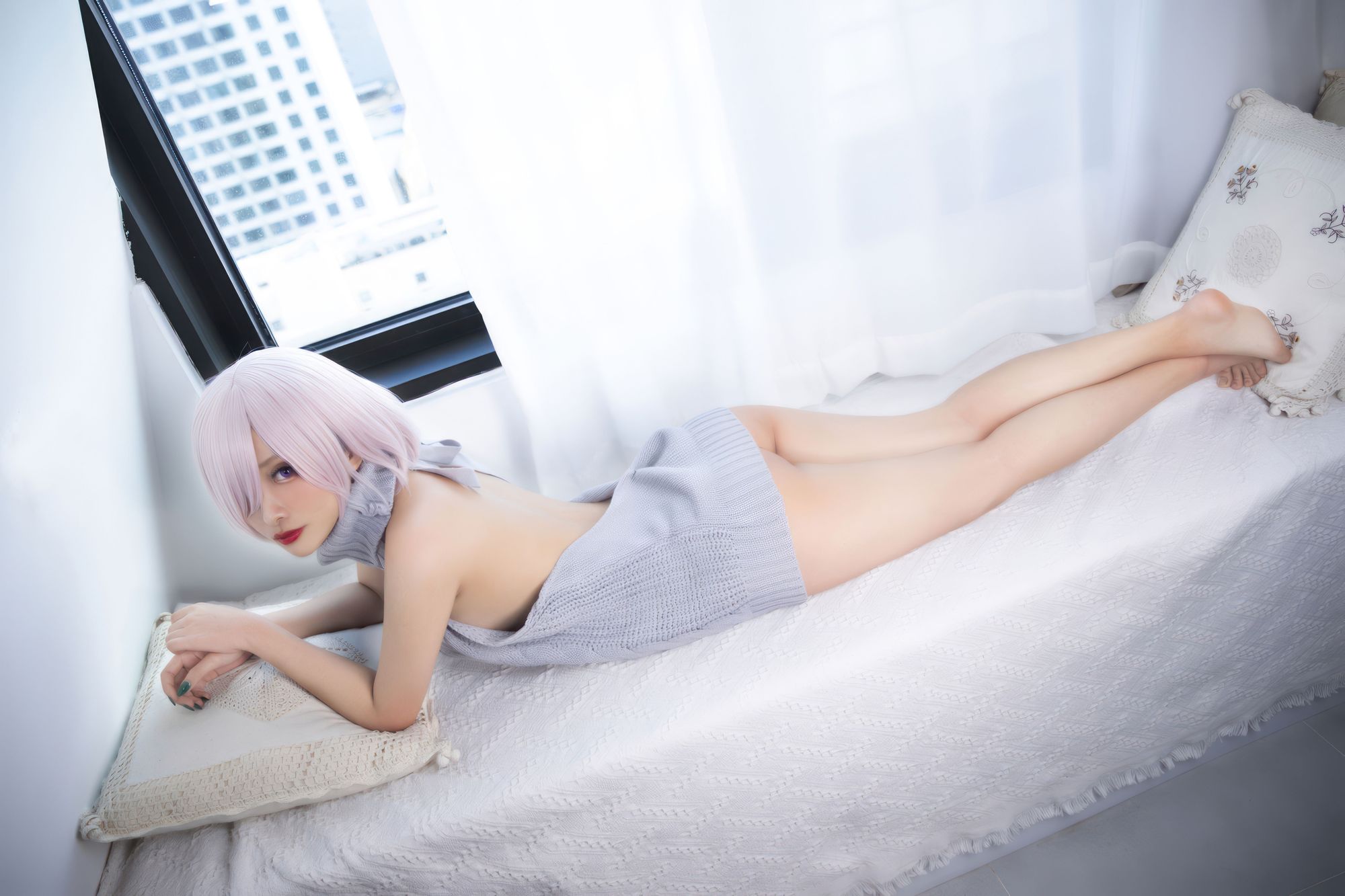 图片[4]-No.101 – FGO 玛修 露背毛衣 [23P]-coswz-cos王者