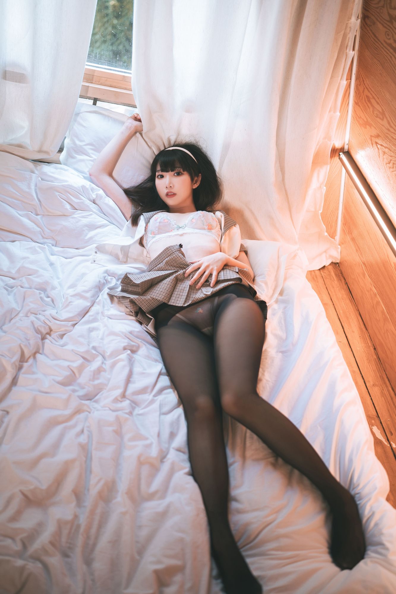 图片[2]-No.155 – 黑丝露营JK [40P]-coswz-cos王者