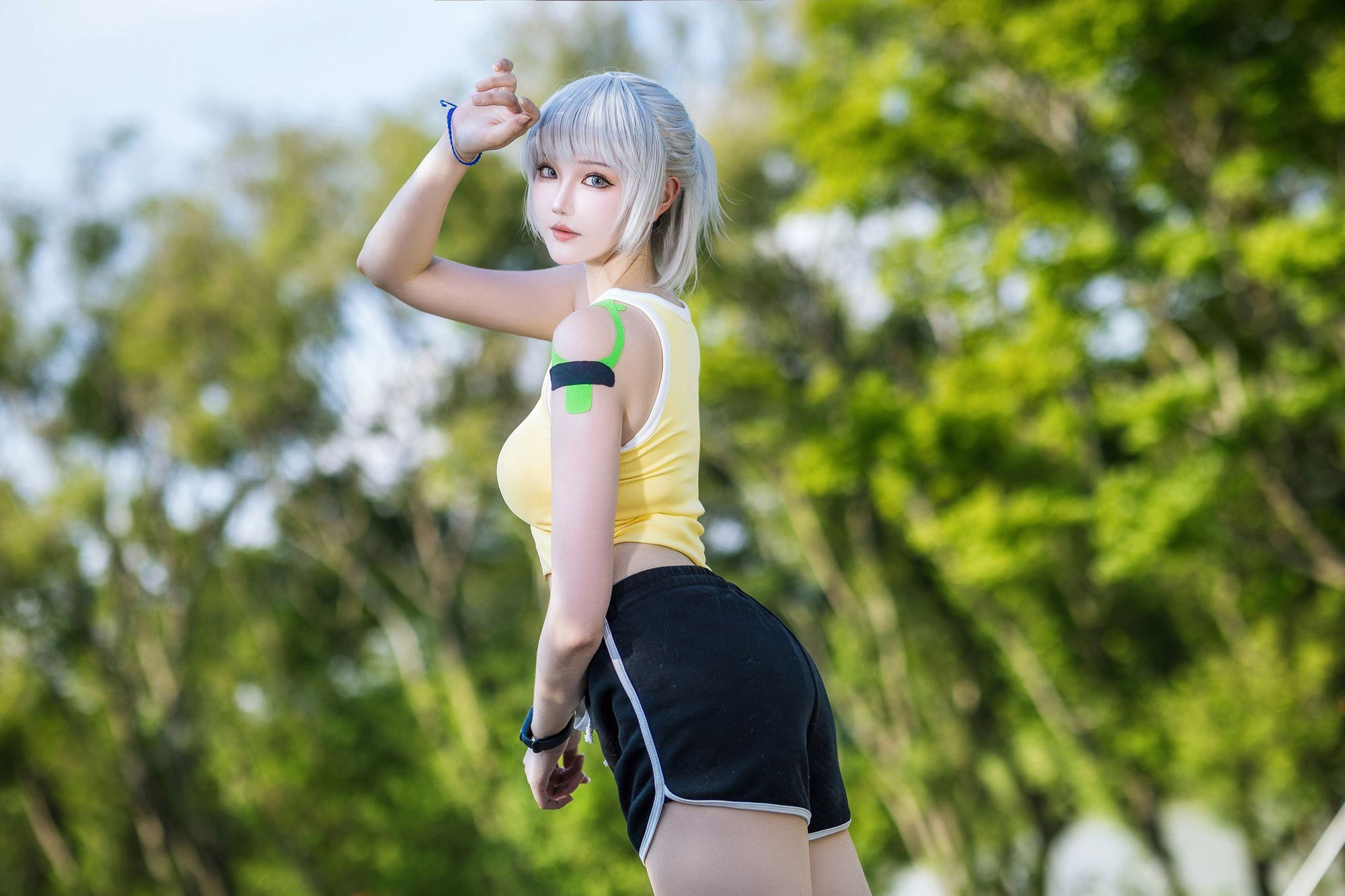图片[4]-No.104 – 灵笼 白月魁运动服 [15P]-coswz-cos王者
