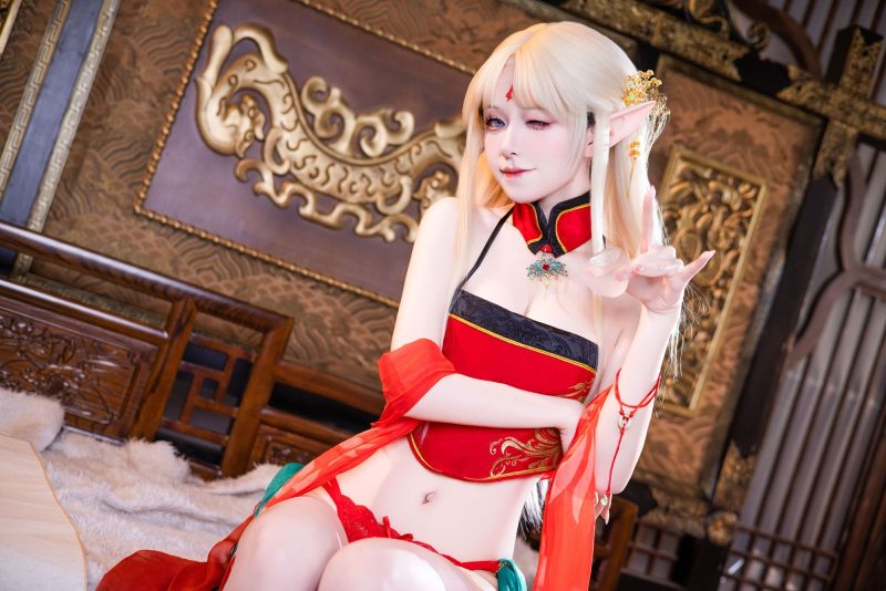 No.011 – 碧蓝航线 布雷斯特红古风 [45P]-coswz-cos王者