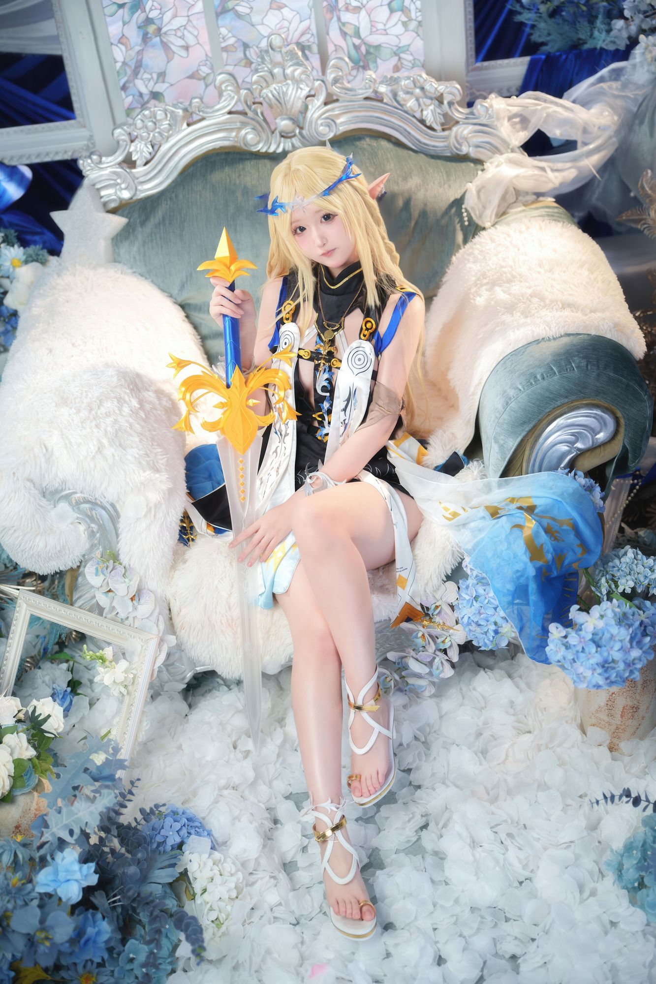 图片[5]-No.028 – 鸣潮 菲比+卡提希娅·蓝色花海物语 [96P]-coswz-cos王者