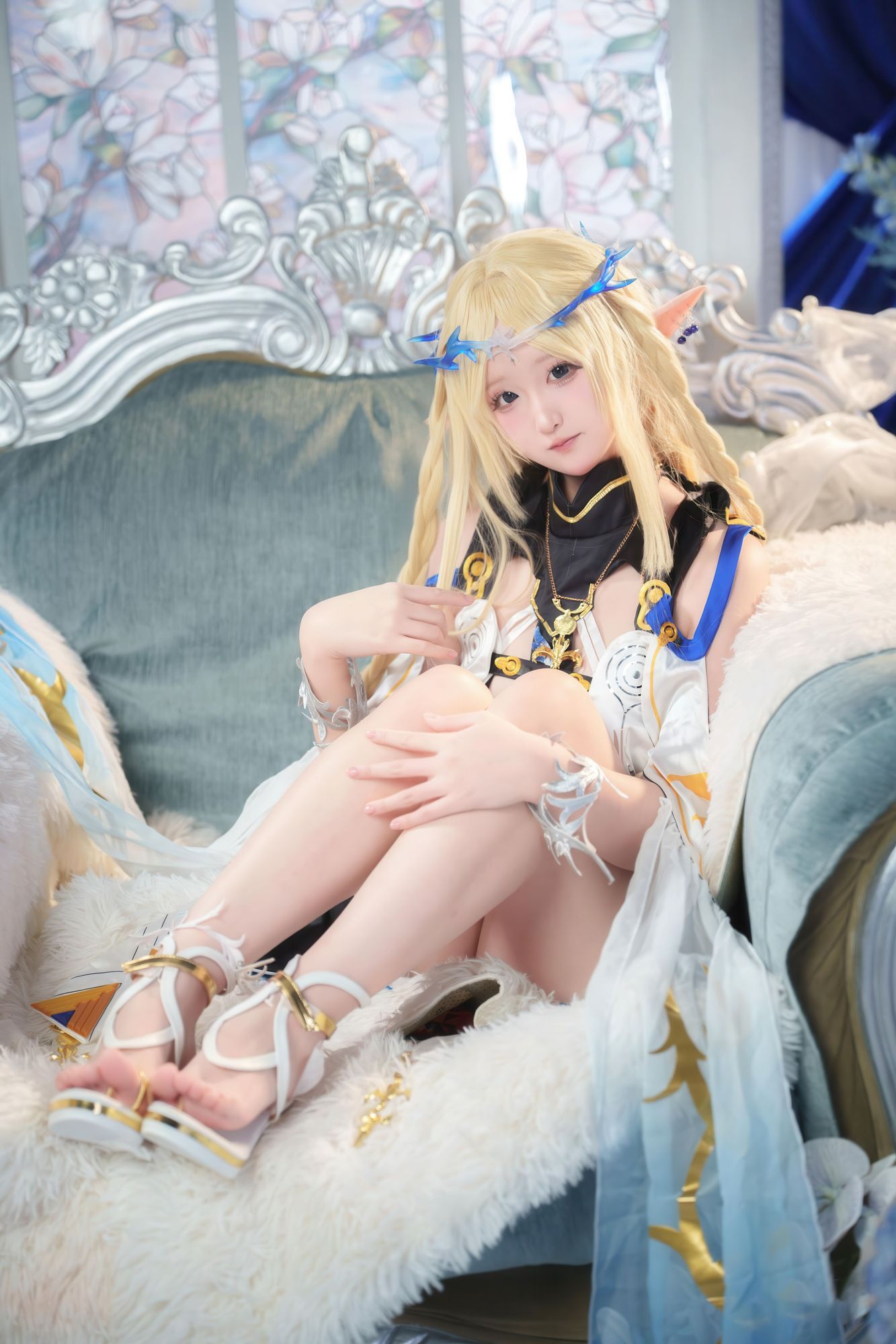 图片[6]-No.028 – 鸣潮 菲比+卡提希娅·蓝色花海物语 [96P]-coswz-cos王者