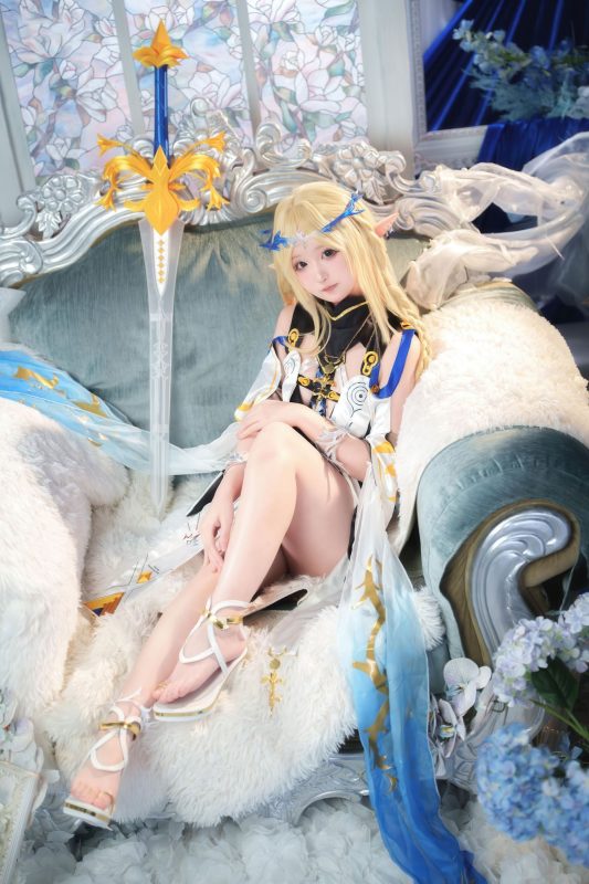 No.028 - 鸣潮 菲比+卡提希娅·蓝色花海物语 [96P]-coswz-cos王者