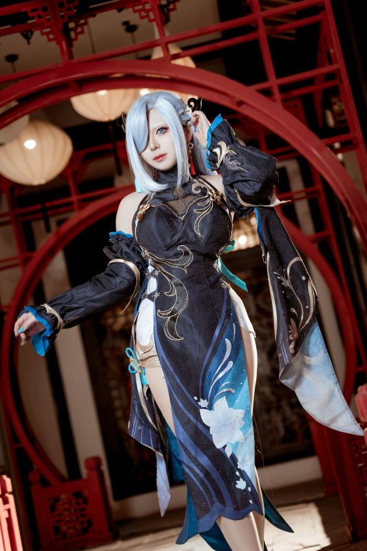 No.045 - 原神 申鹤·冷花幽露 [35P]-coswz-cos王者