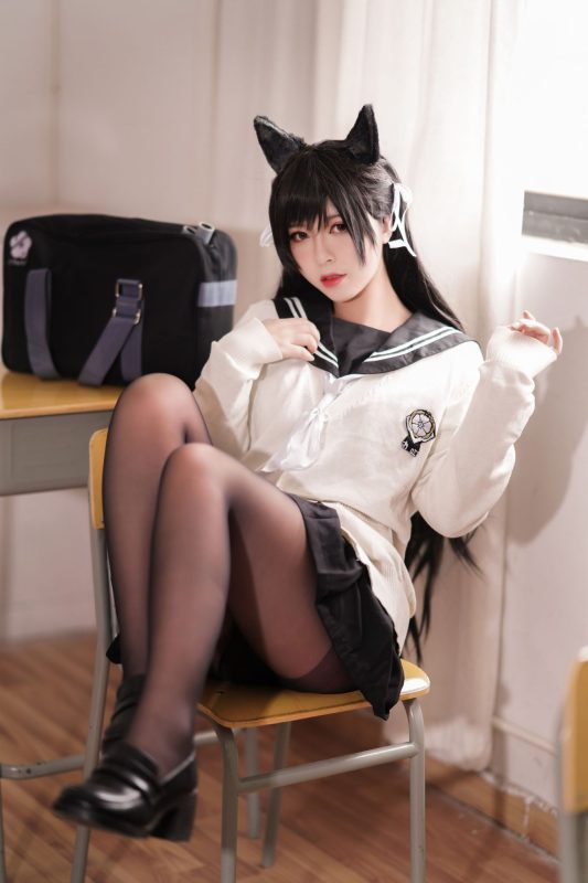 No.083 - 碧蓝航线 爱宕 学园幻想曲 [25P]-coswz-cos王者