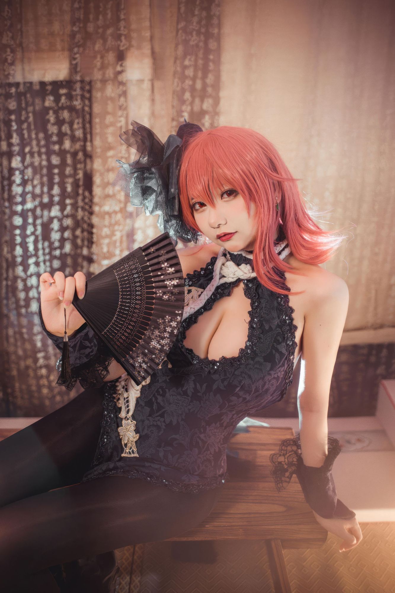 图片[1]-No.040 – 碧蓝航线 黑太子旗袍 [19P]-coswz-cos王者