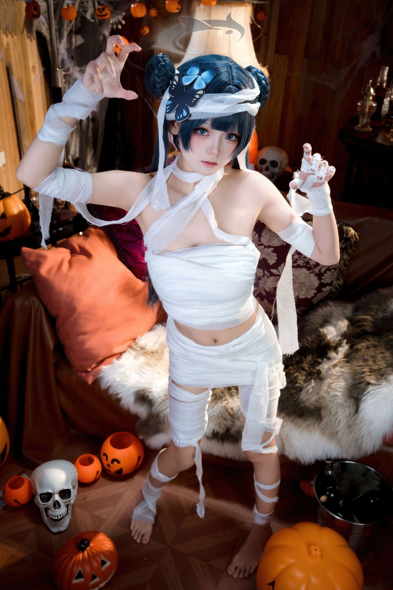 图片[1]-No.041 – 蔚蓝档案 妃咲万圣节 [51P]-coswz-cos王者