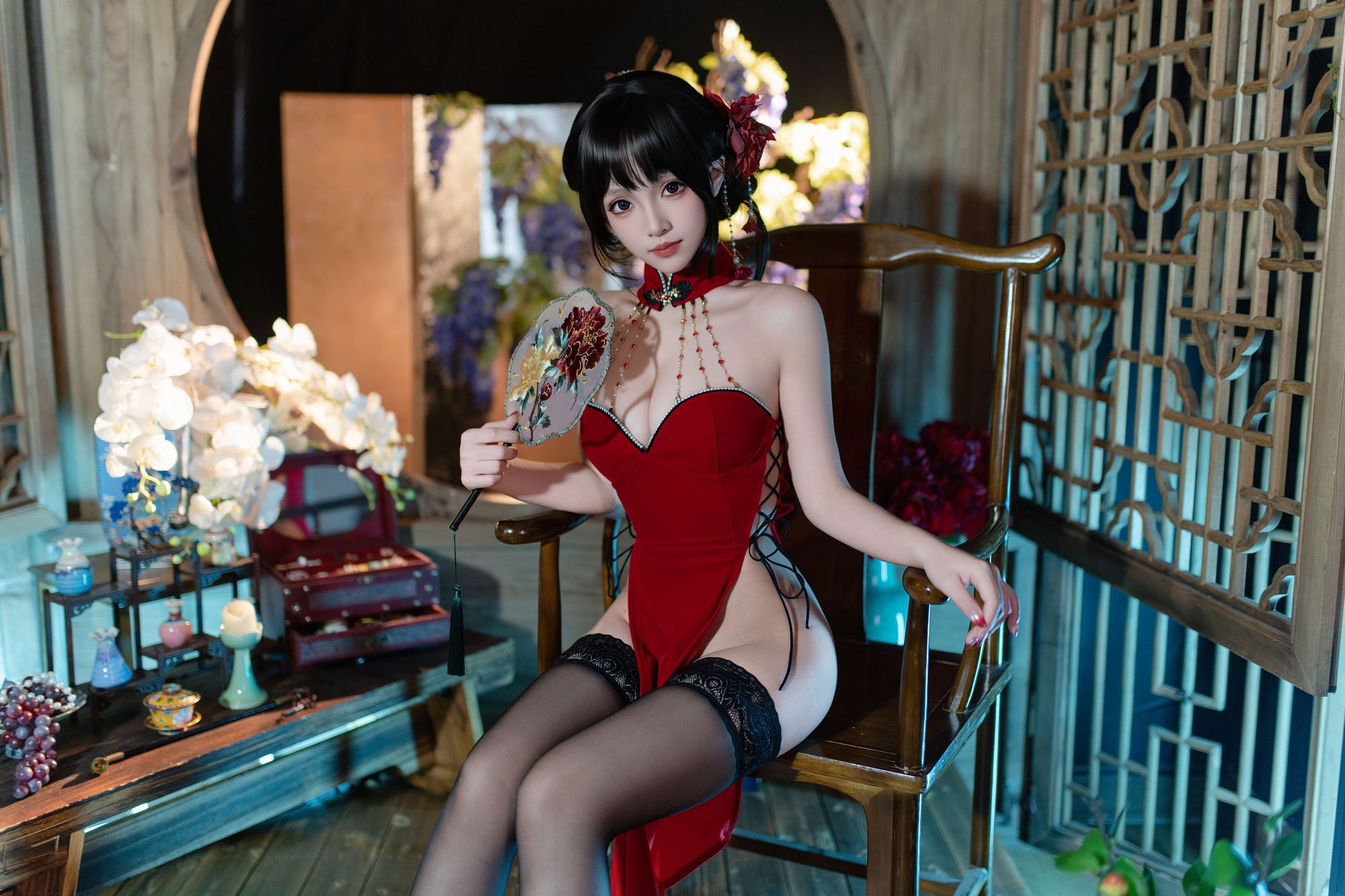 图片[1]-No.065 – 元旦旗袍 [82P 8V]-coswz-cos王者