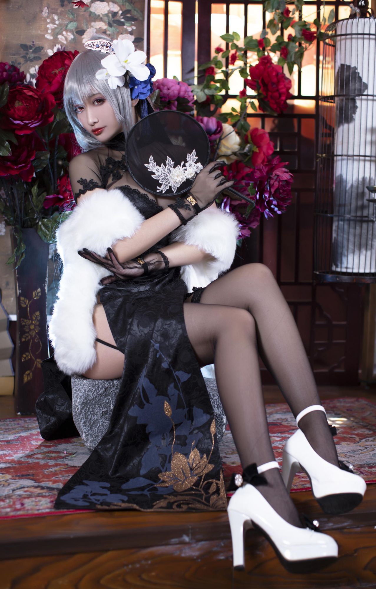 图片[3]-No.110 – 碧蓝航线 路易九世旗袍 [43P]-coswz-cos王者