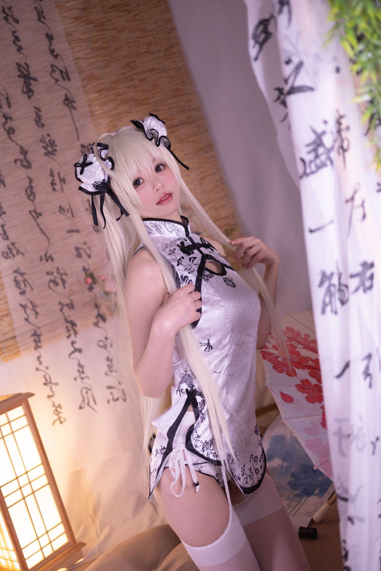 图片[1]-No.018 – 缘之空 穹妹 旗袍 [62P]-coswz-cos王者