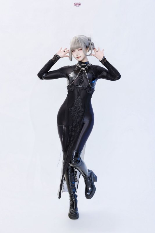 No.081 – 黑靡烟旗袍 [108P 2V]-coswz-cos王者