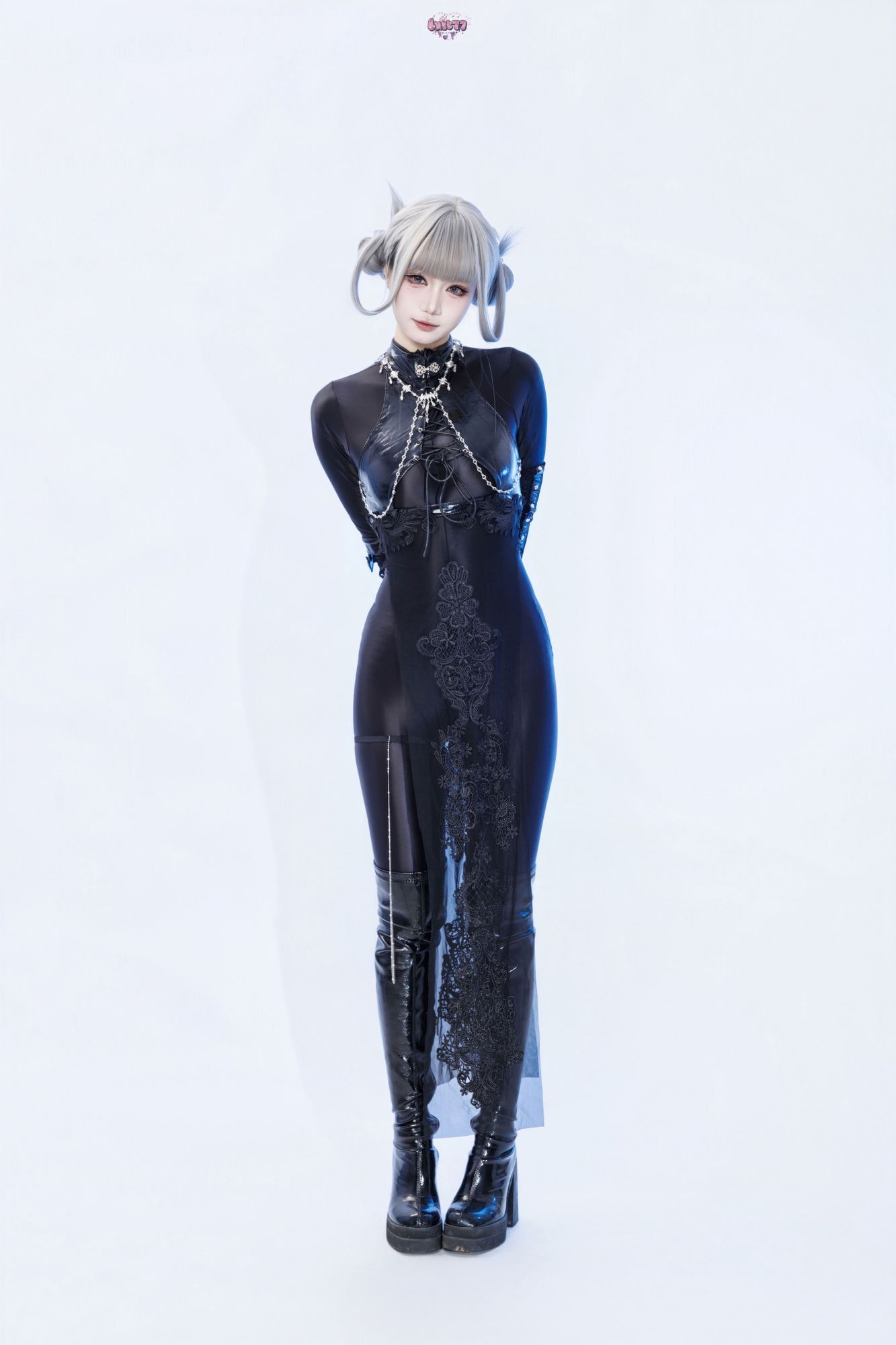 图片[2]-No.081 – 黑靡烟旗袍 [108P 2V]-coswz-cos王者