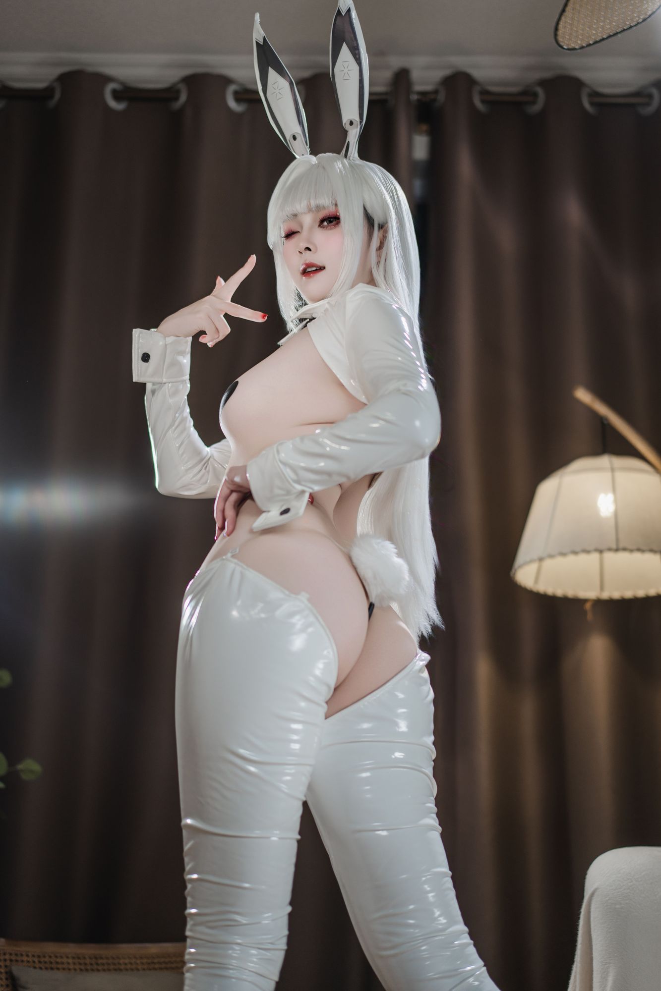 图片[2]-No.096 – Nikke胜利女神 布兰儿 逆兔女郎 [81P]-coswz-cos王者