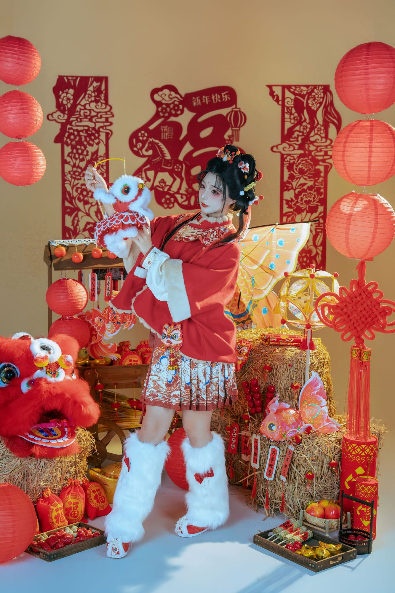 图片[2]-No.146 – 2026新春特辑 醒狮少女 [131P 2V]-coswz-cos王者