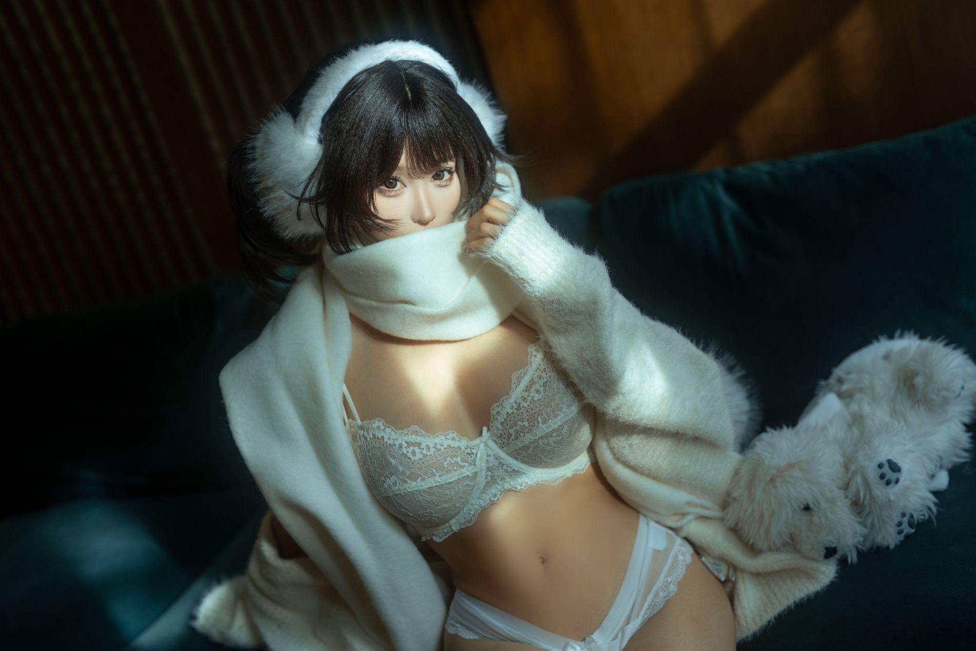 图片[3]-No.389 – 白毛衣 [18P 1V]-coswz-cos王者