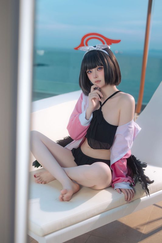 No.074 - 蔚蓝档案 真白泳装 [30P]-coswz-cos王者