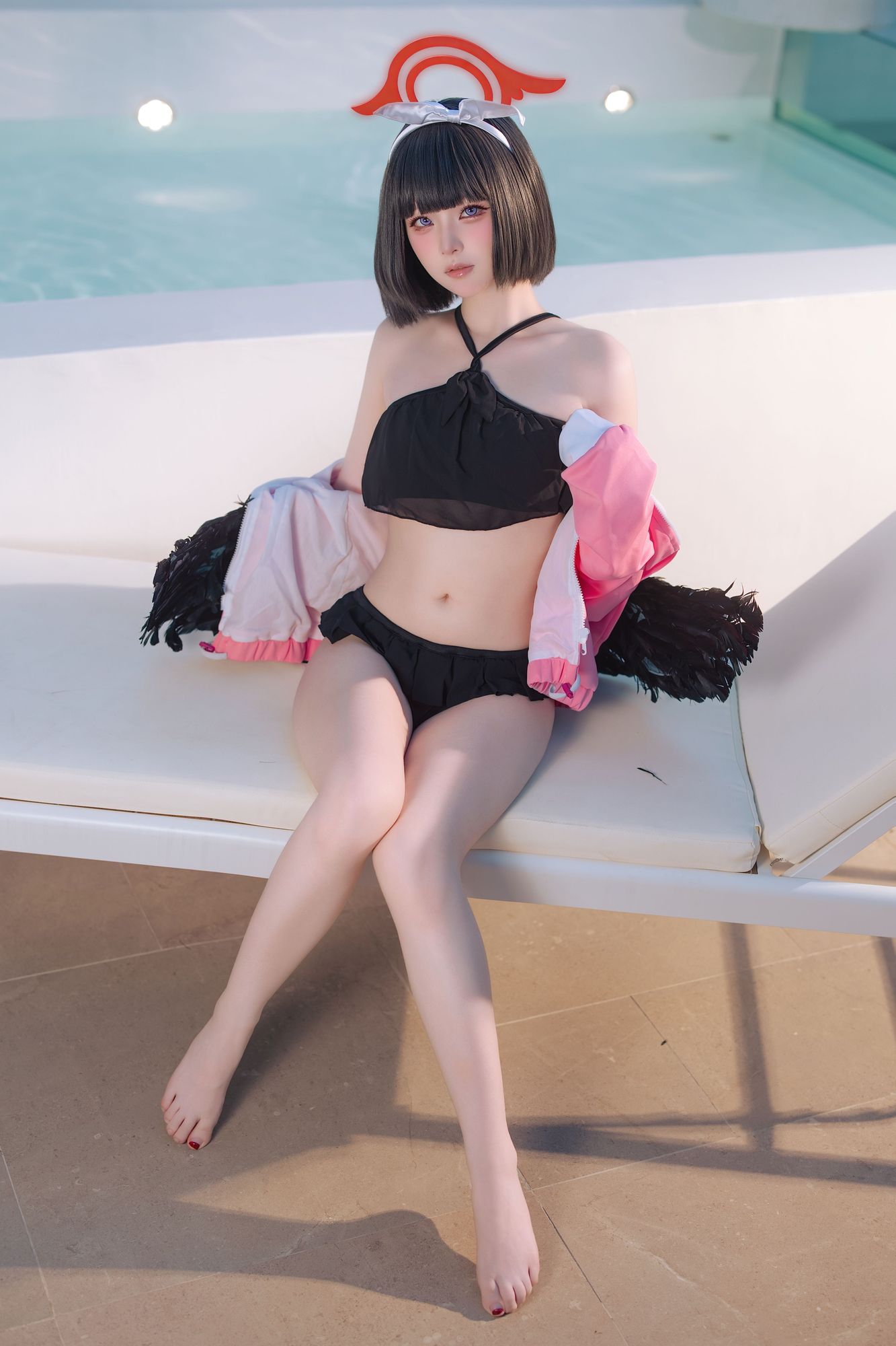 图片[2]-No.074 – 蔚蓝档案 真白泳装 [30P]-coswz-cos王者