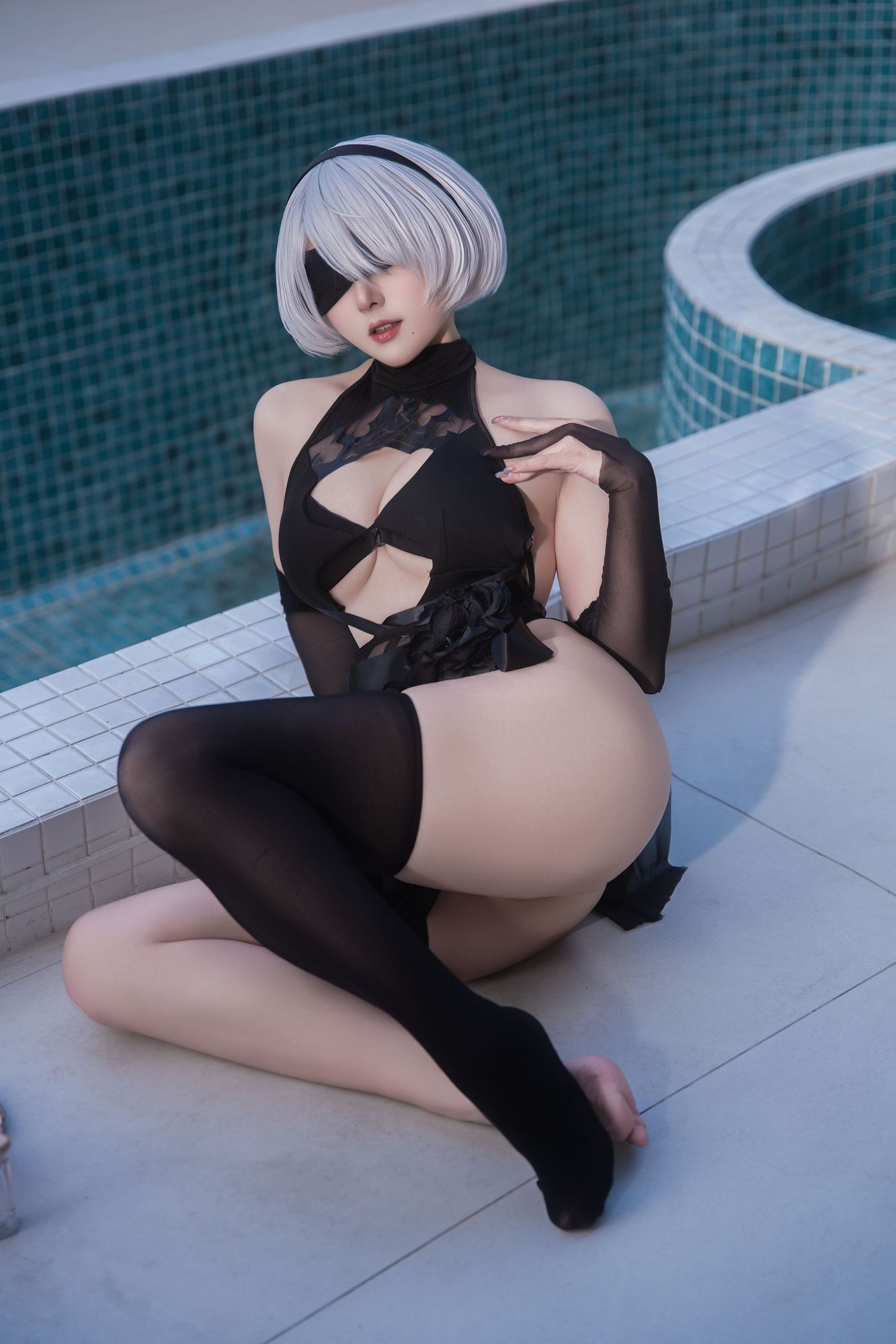 图片[3]-No.100 – Nikke×NieR 2B水着 [83P]-coswz-cos王者