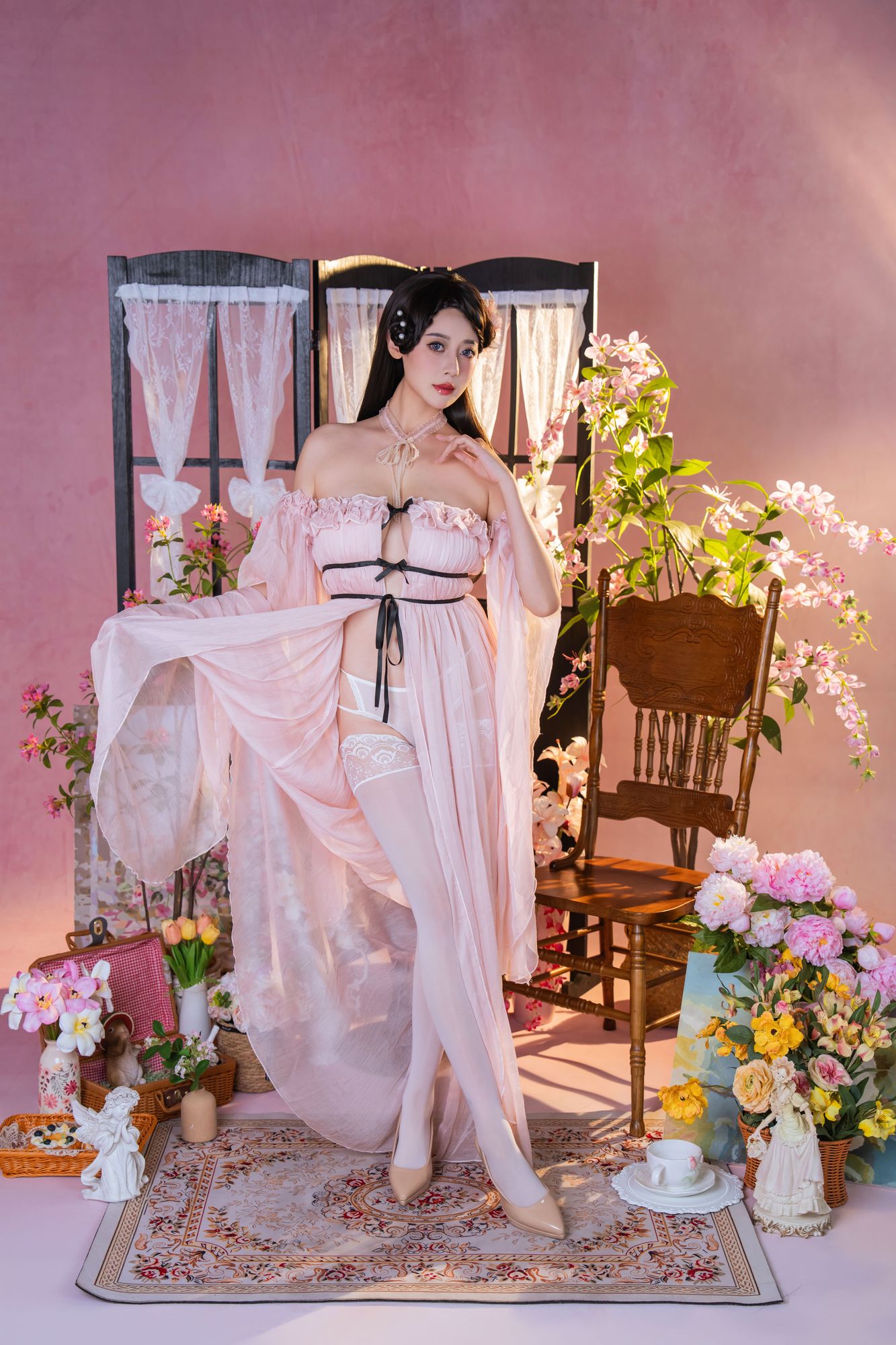 图片[2]-No.142 – 粉红茶事 [78P]-coswz-cos王者