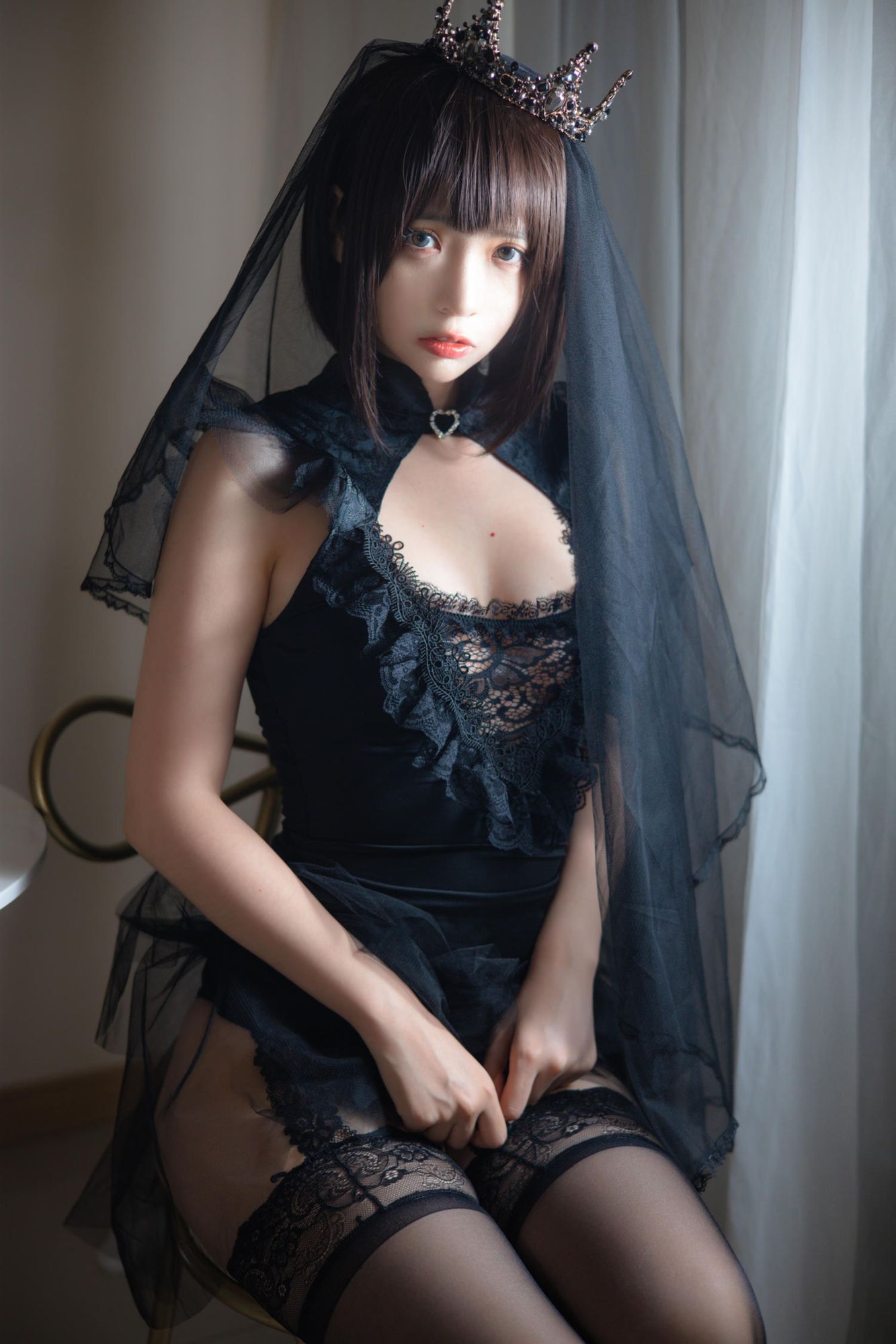 图片[1]-No.160 – 黑色婚纱 [40P]-coswz-cos王者