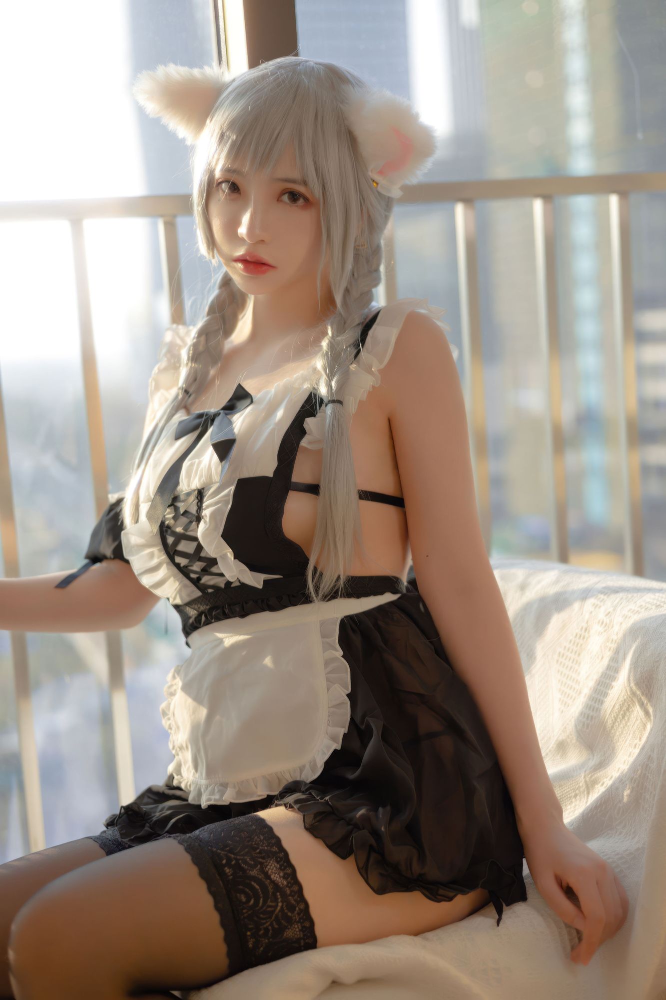 图片[3]-No.164 – 夕阳下的猫耳女仆 [40P]-coswz-cos王者