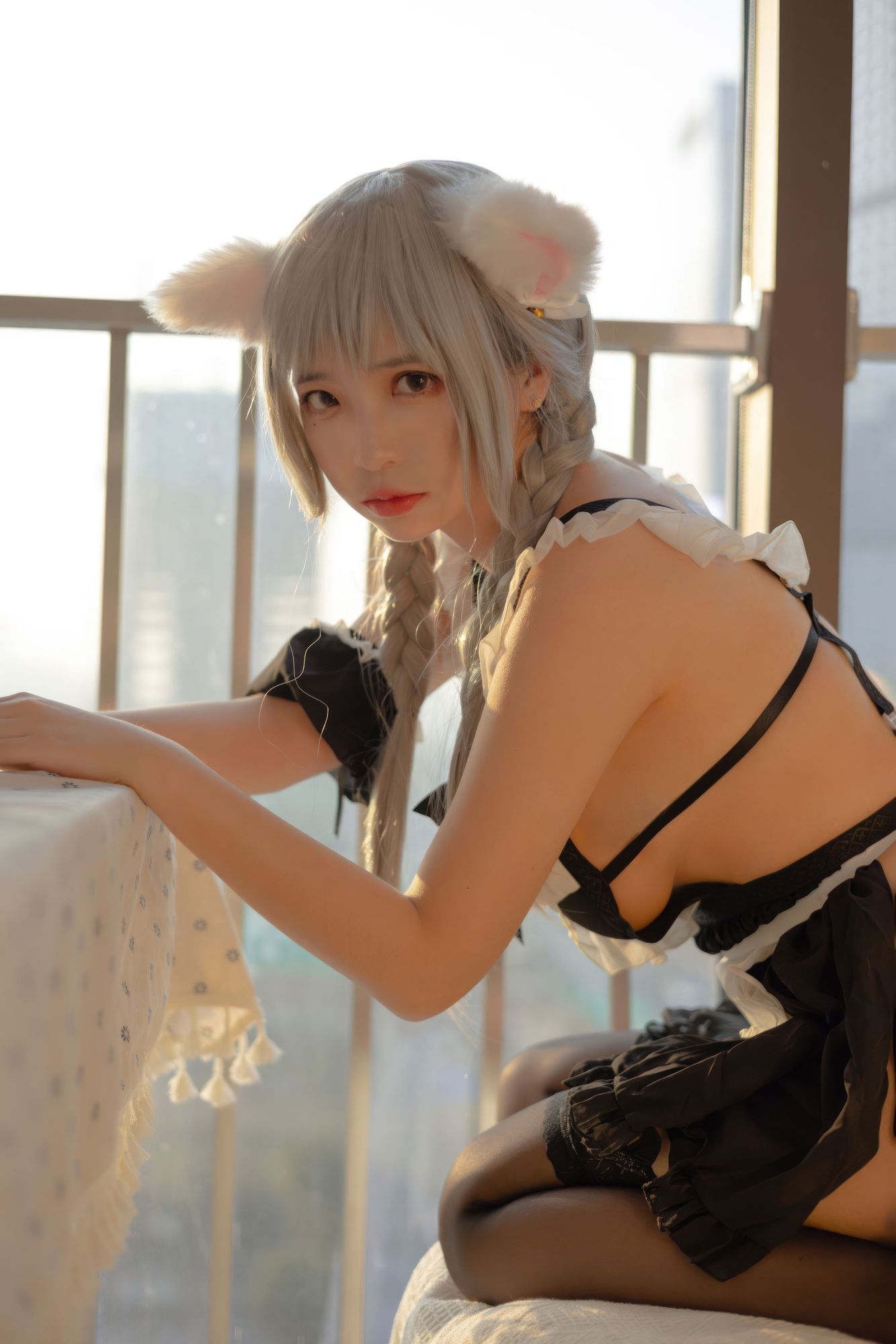 图片[5]-No.164 – 夕阳下的猫耳女仆 [40P]-coswz-cos王者