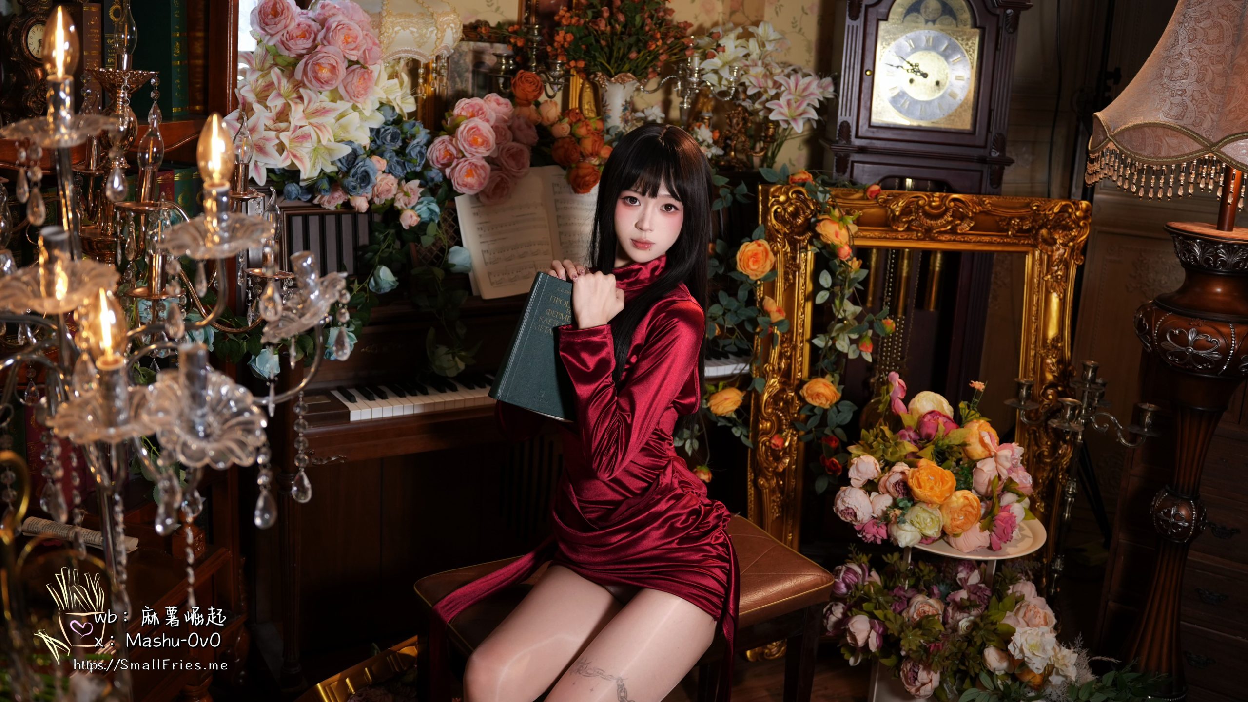 图片[2]-No.018 – 酒红礼赞 [47P]-coswz-cos王者