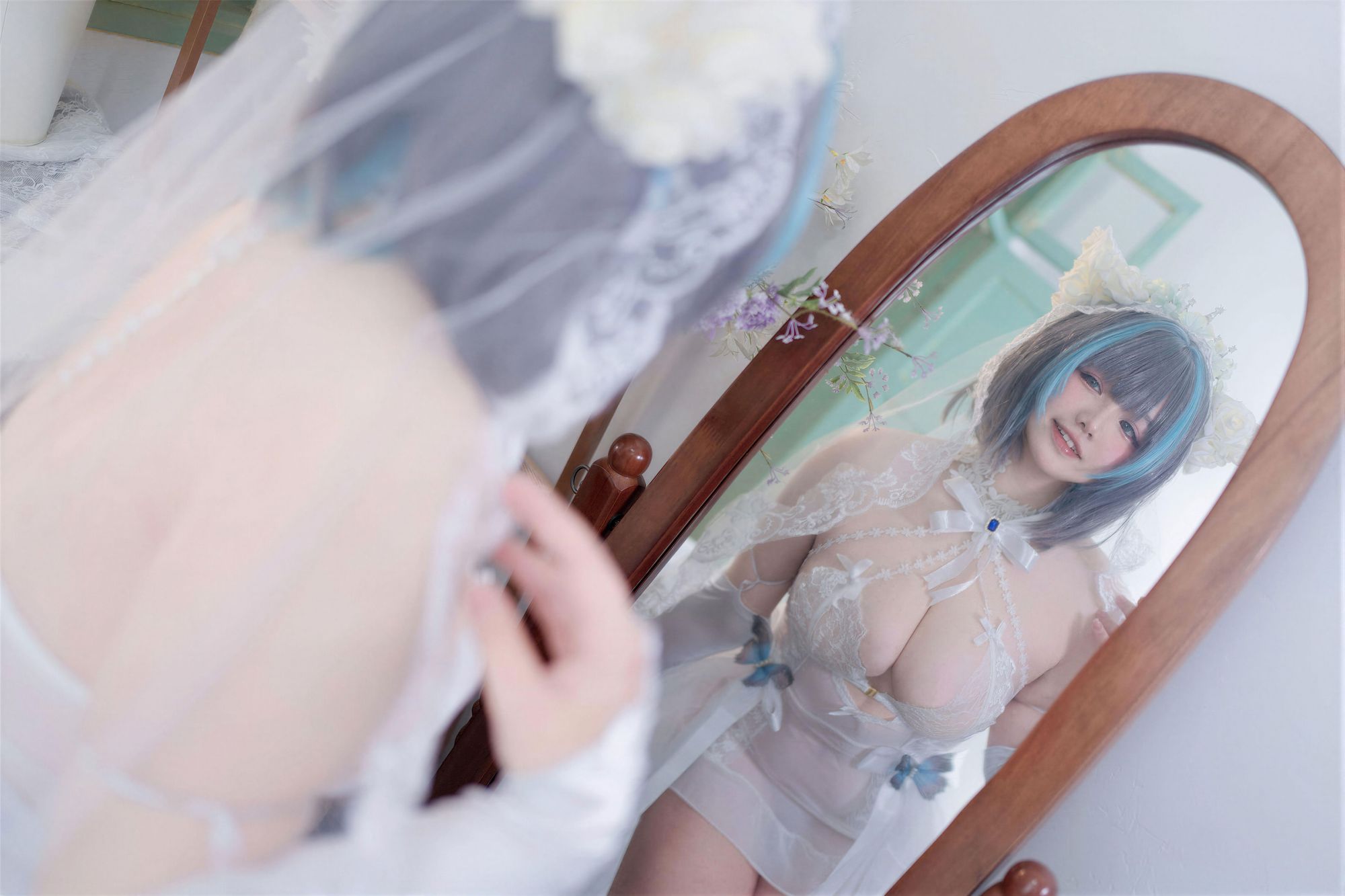 图片[6]-No.067 – 碧蓝航线 柴郡婚纱花嫁 [130P 4V]-coswz-cos王者