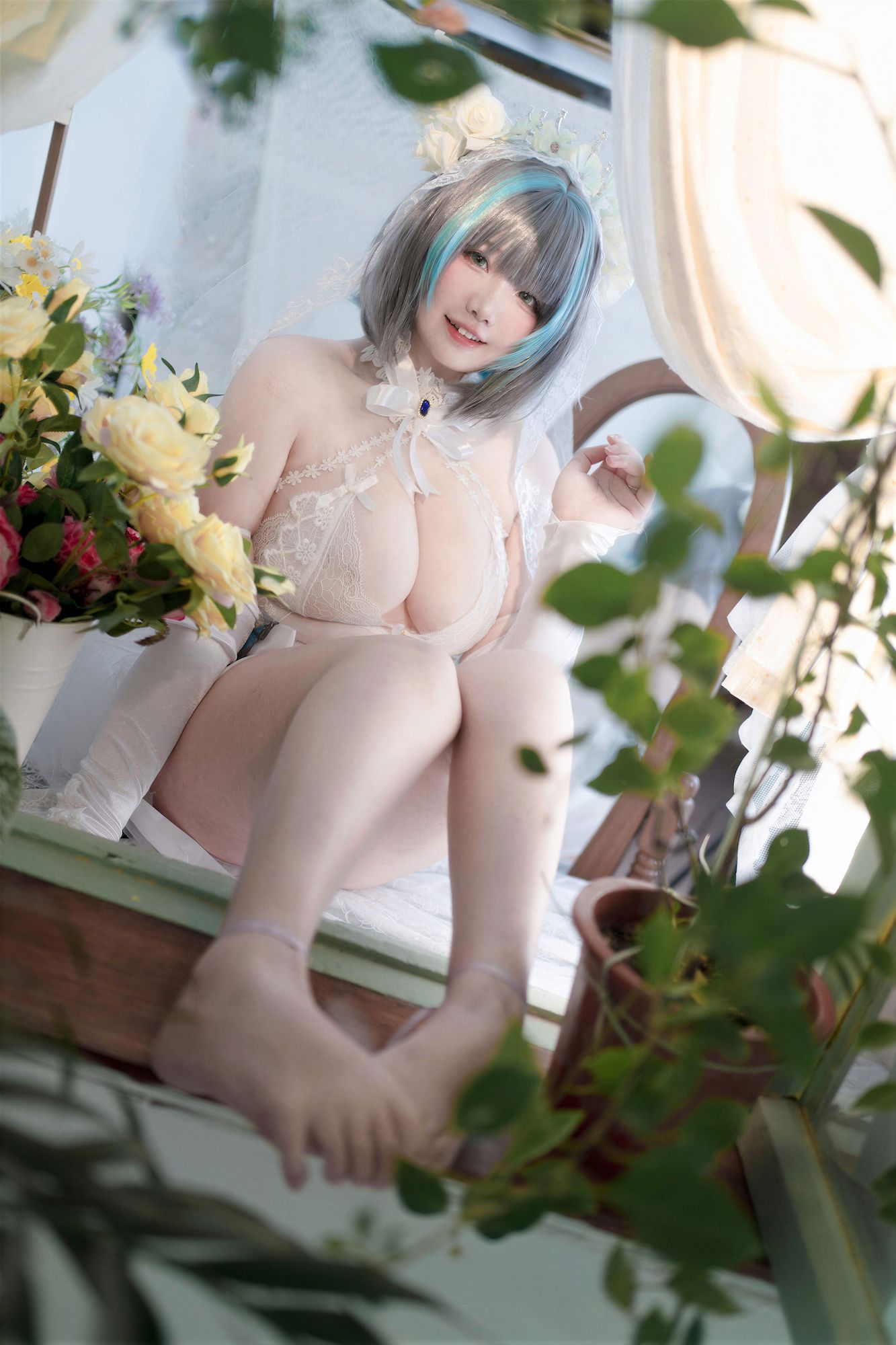 图片[10]-No.067 – 碧蓝航线 柴郡婚纱花嫁 [130P 4V]-coswz-cos王者