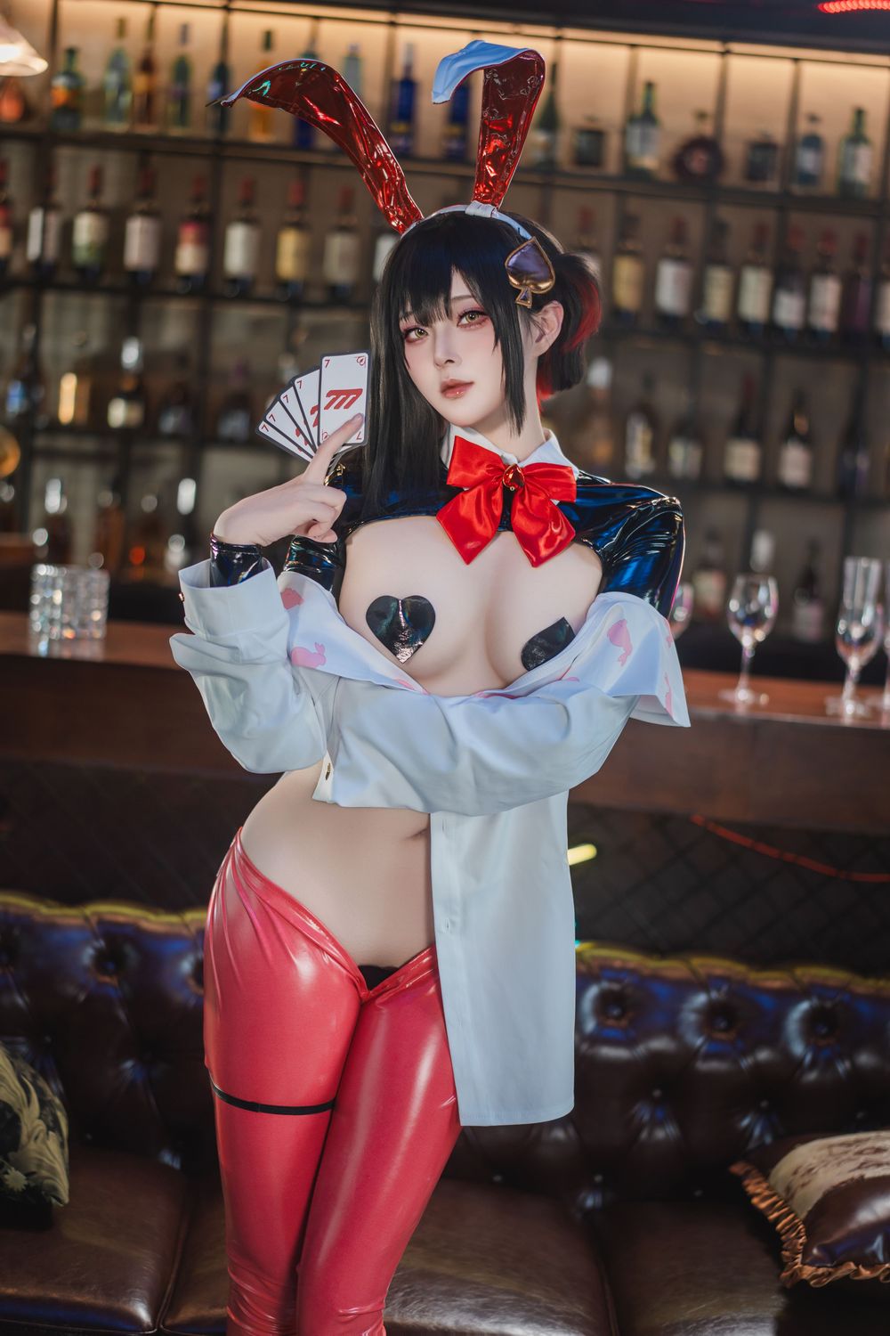 图片[1]-No.103 – Nikke胜利女神 露姬·逆兔女郎 [63P]-coswz-cos王者
