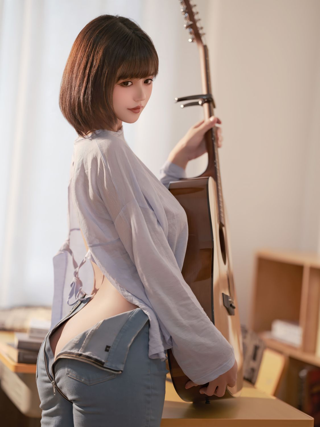 图片[1]-No.148 – 吉他少女 [20P]-coswz-cos王者