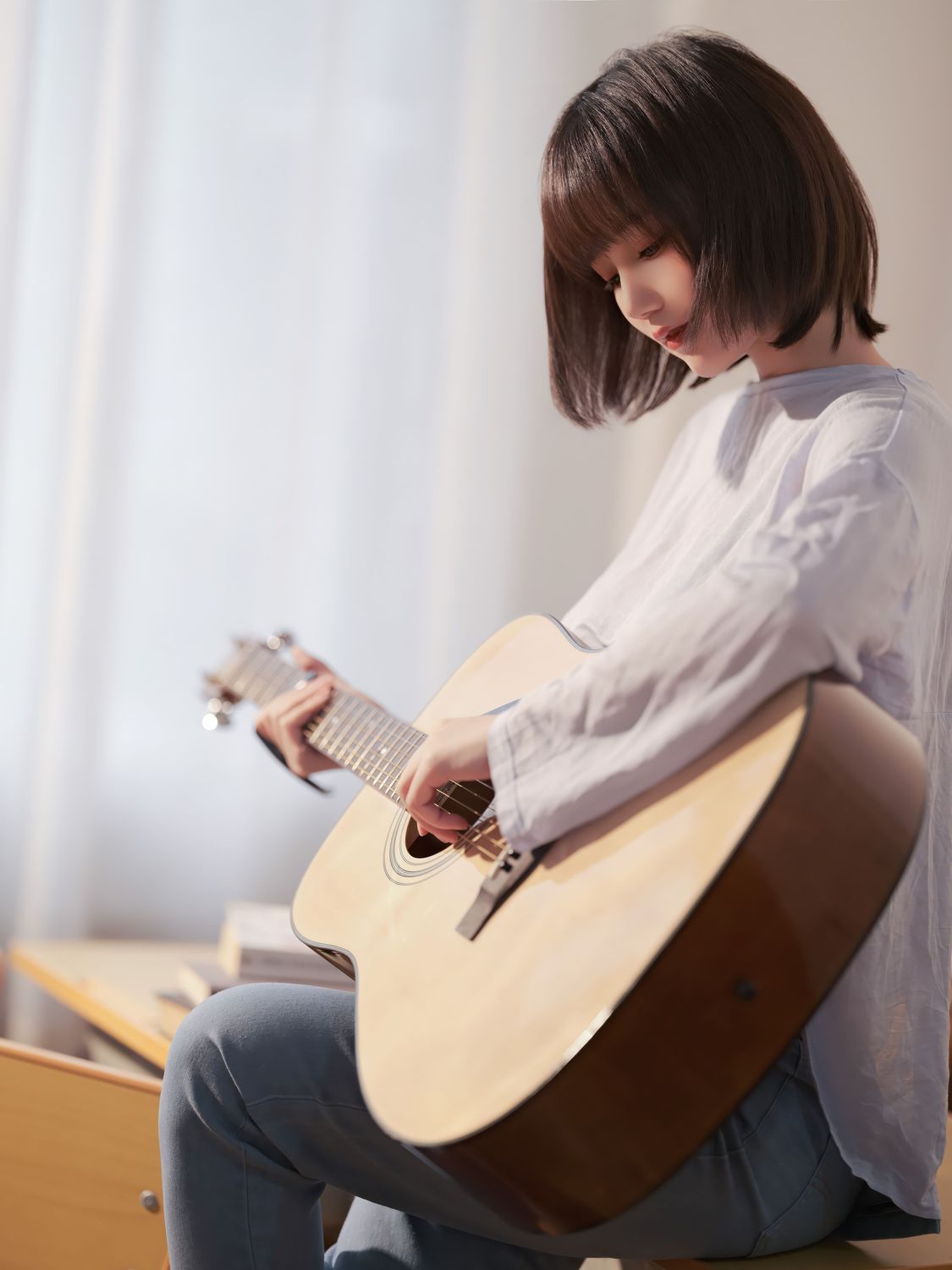 图片[2]-No.148 – 吉他少女 [20P]-coswz-cos王者